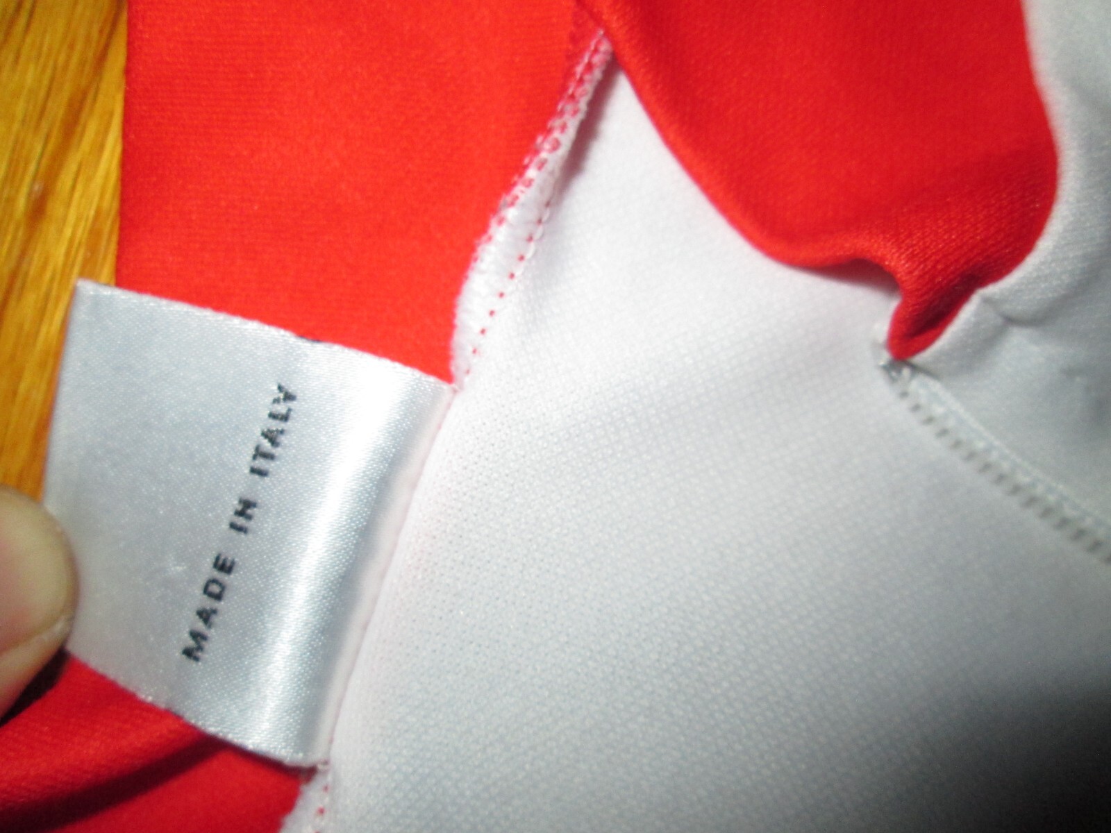 DE MARCHI Vtg USA FLAG Tour Of America cycling jersey 1/4 Zip MADE IN ITALY M/L