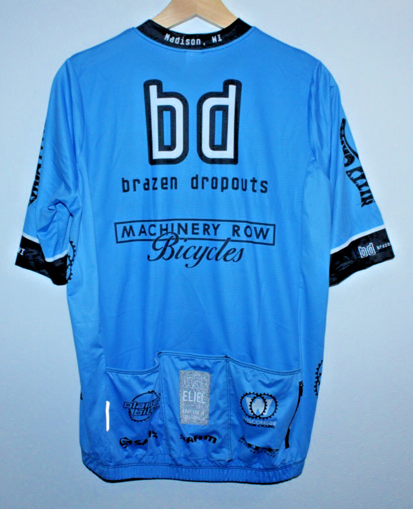 Rapha Sky Men’s Cycling Team Jersey XXL Rear Pockets 46″ Chest 24/30″ T2B Blue ~