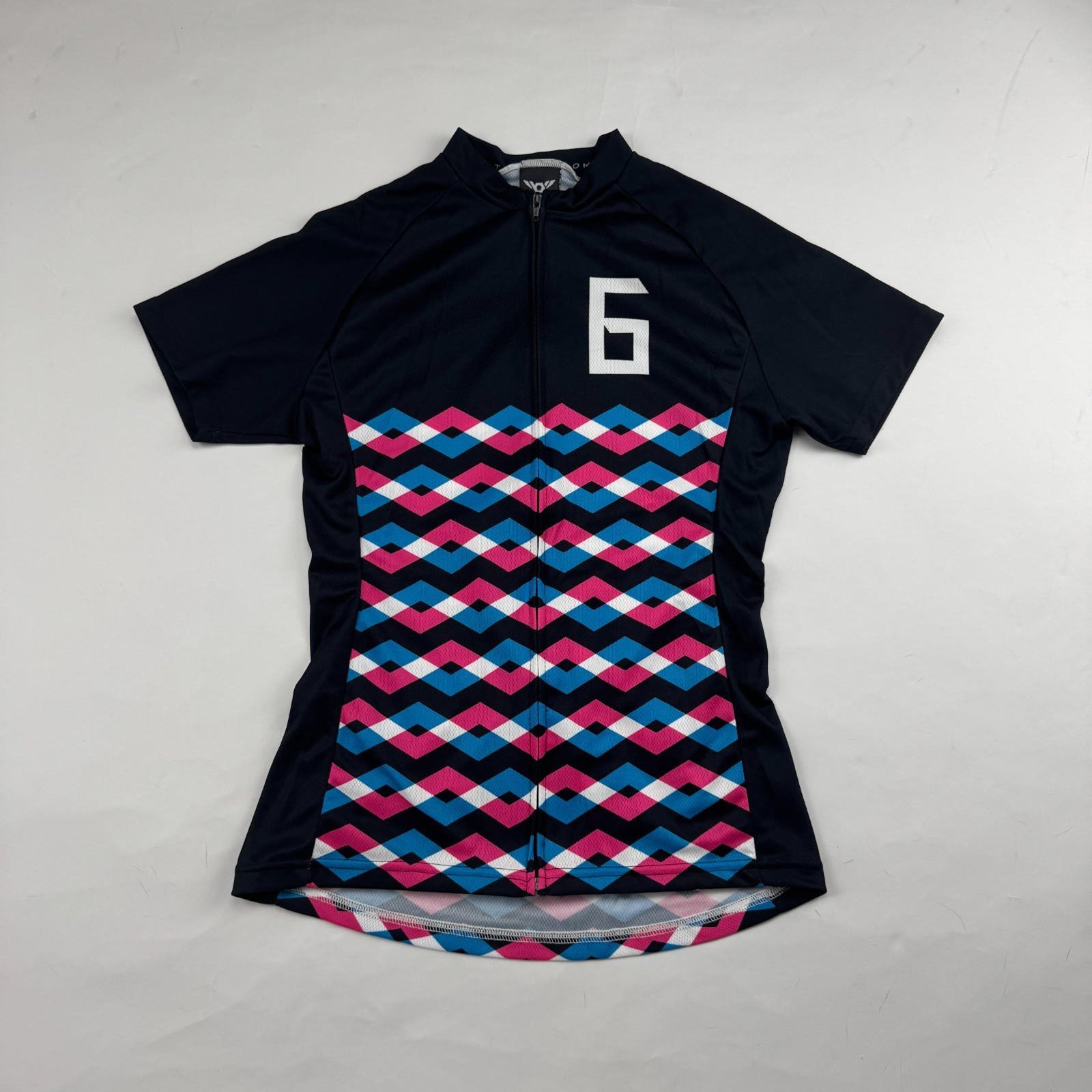 Twin Six Club Raglan Airies Micro Mesh Full Zip Cycling Jersey Short Sleeve Sz M