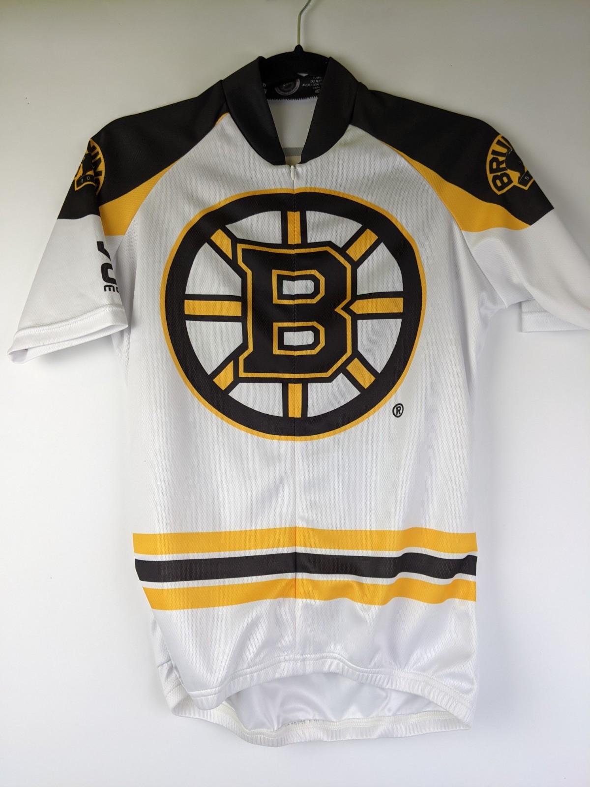 VOmax NHL Boston Bruins Cycling Bike Zip Jersey Shirt Mens Size XS NWT New