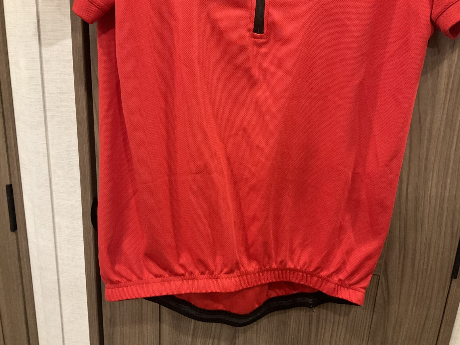 SPOTTI Mens Short Sleeve ZIP Neck Bicycle Shirt Some Wear/spots See Photo Large