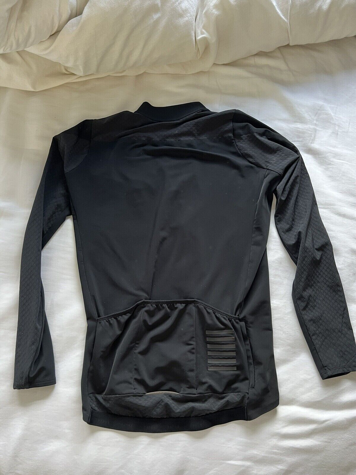 USED BLACK PINK RAPHA CYCLING AERO II JERSEY LONG SLEEVE PRO TEAM MIDWEIGHT LRG