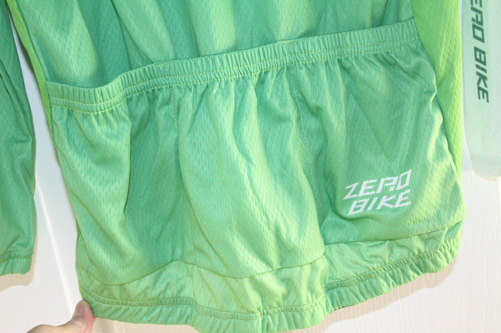 Zero Bike Mens S Green Full Zip Polyester Bicycle Cycling Jersey NWT,US Seller