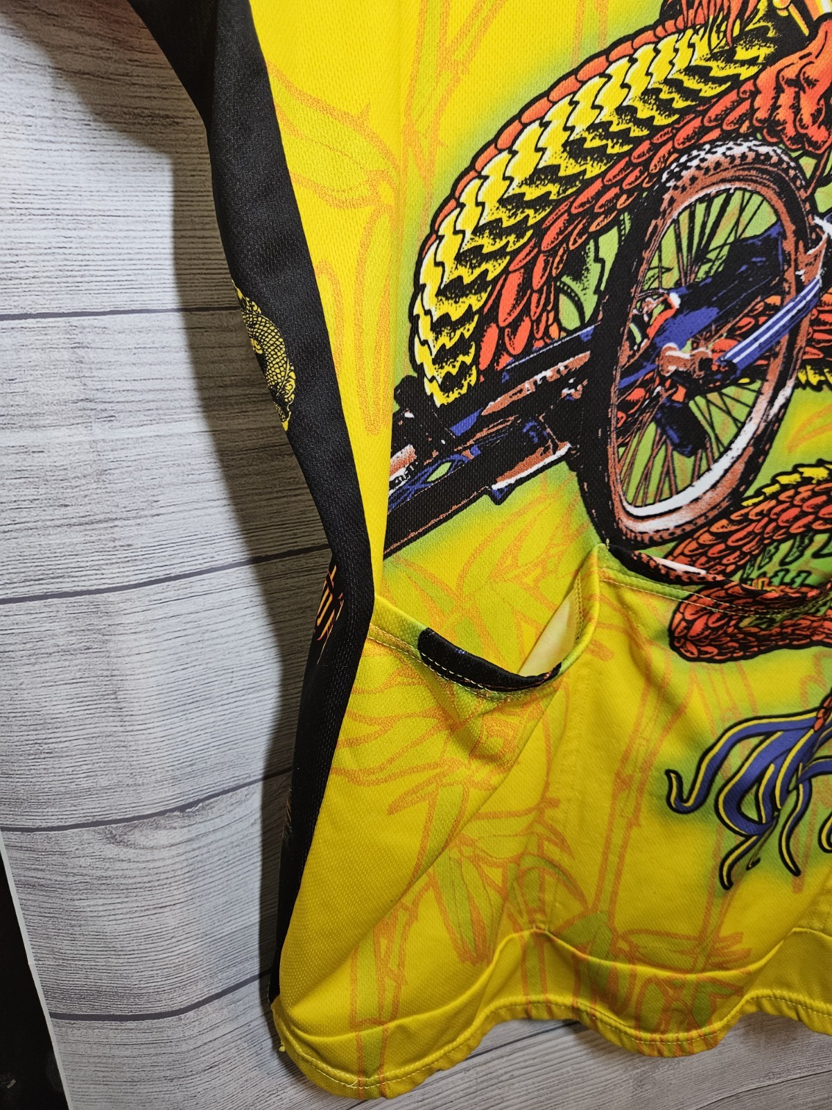 Primal Dragon’s Lair All Over Print Cycling Jersey Mens XXL w/ Back Pockets