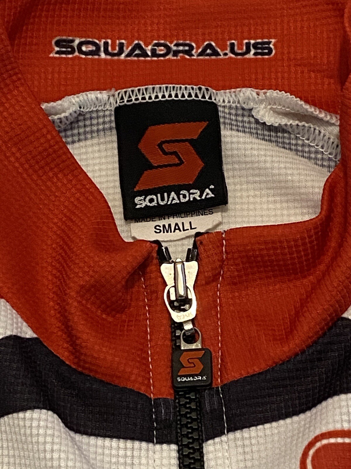 Squadra Cycling Jersey Red White Bicycle Shirt Sports Outdoor Racing Small