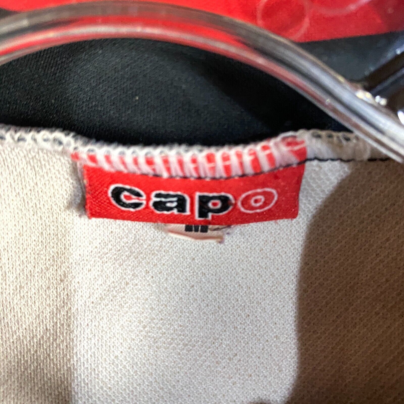 Capo Cycling Jersey Men’s Medium Full Zip Sleeveless Athletic 100% Polyester