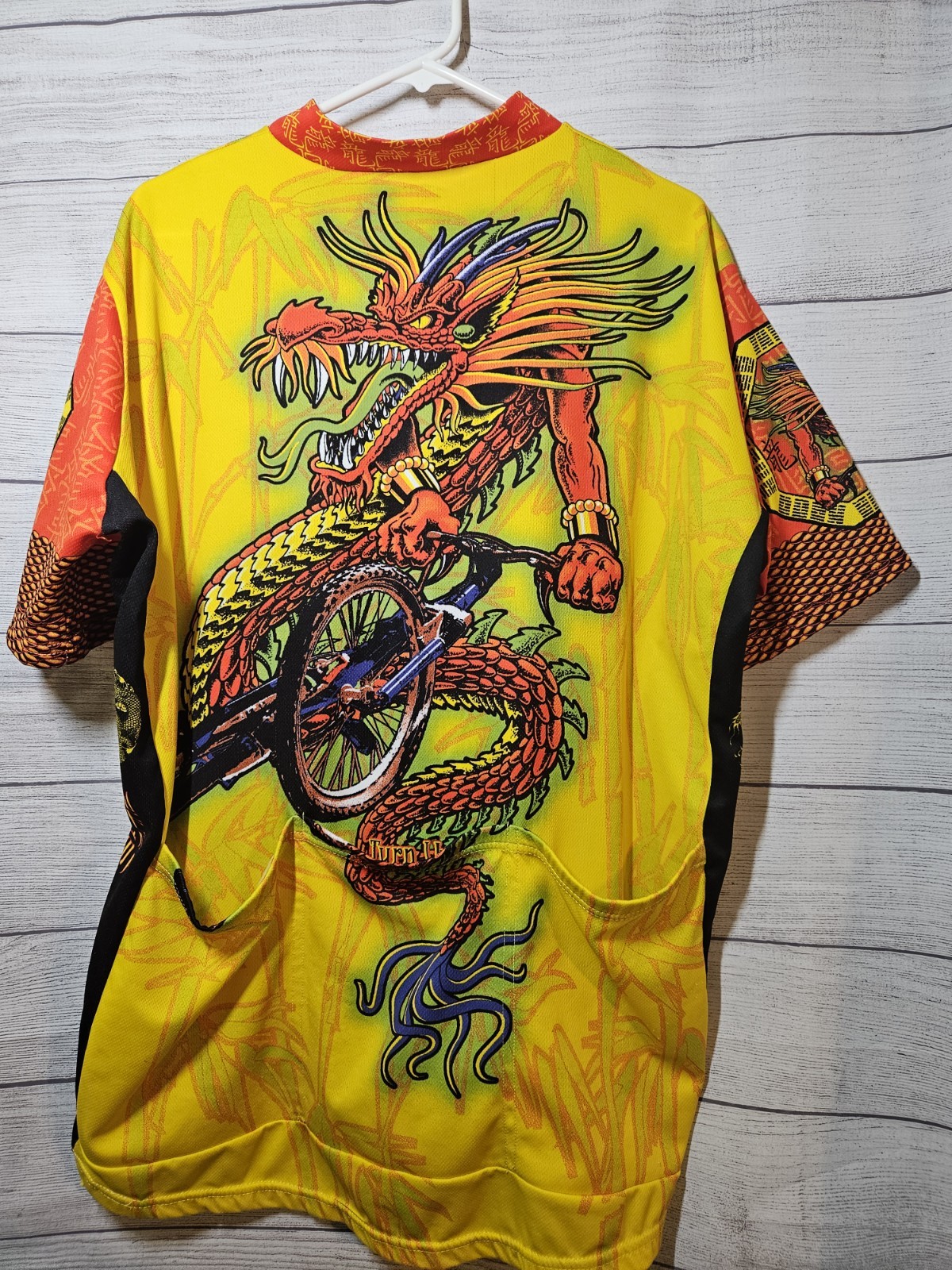 Primal Dragon’s Lair All Over Print Cycling Jersey Mens XXL w/ Back Pockets