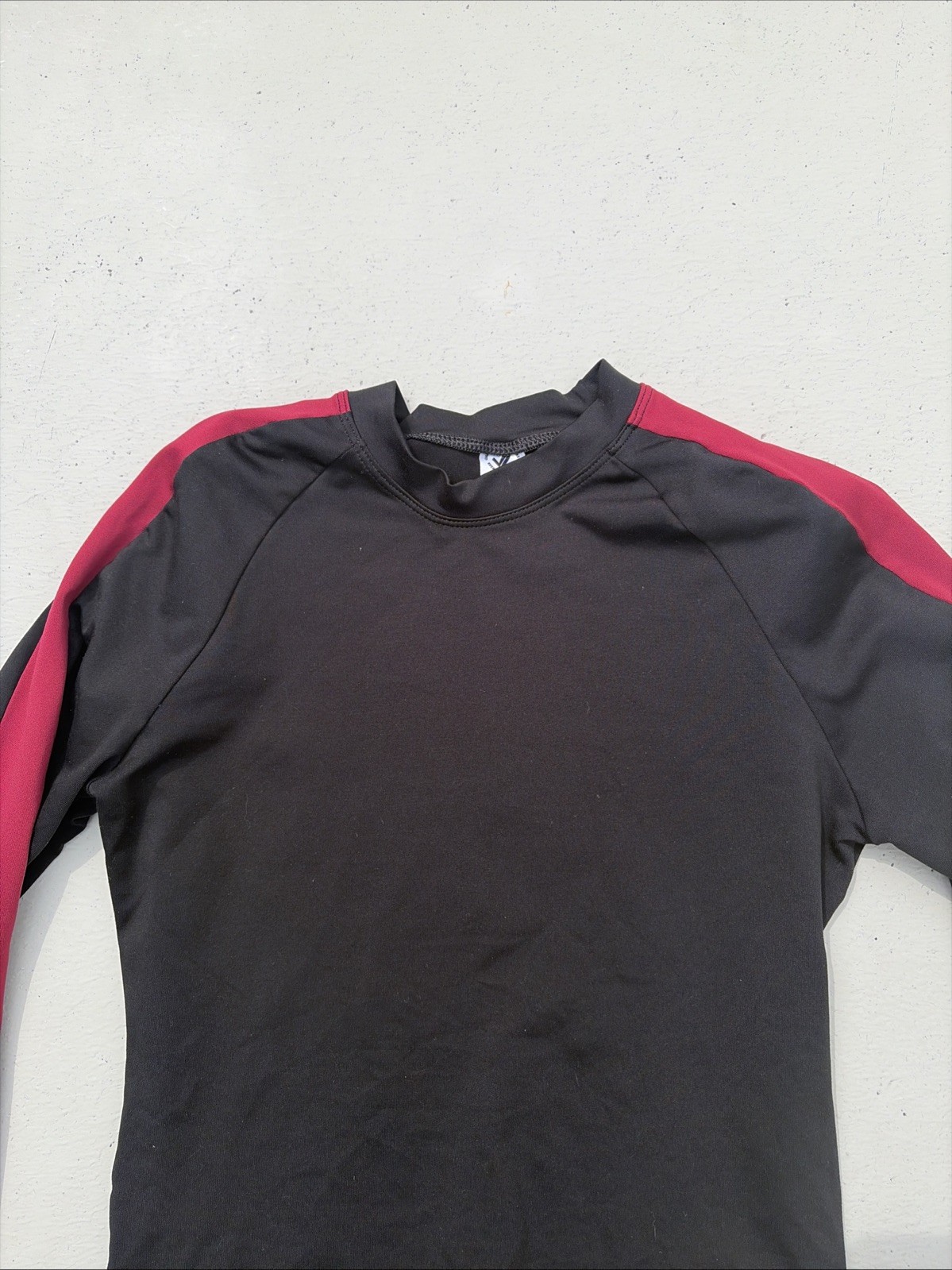 JL RACING x USA-MADE LONG SLEEVE SHIRT Rowing Crew Adult M ~Black/Maroon~