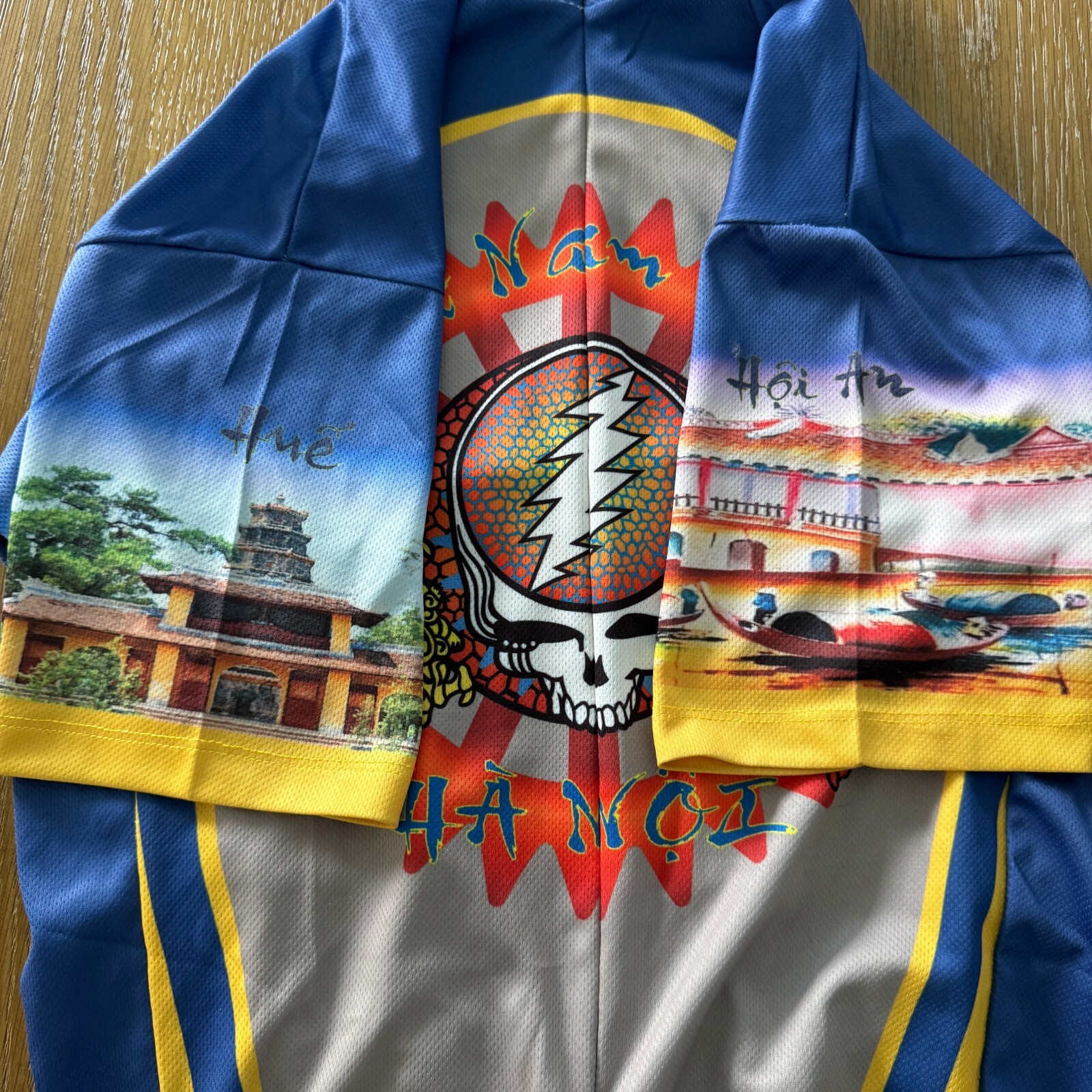NIA Cycling Jersey Women’s Small Vietnam Hanoi Hue Hoi An Tour 3/4+ Zip AOP