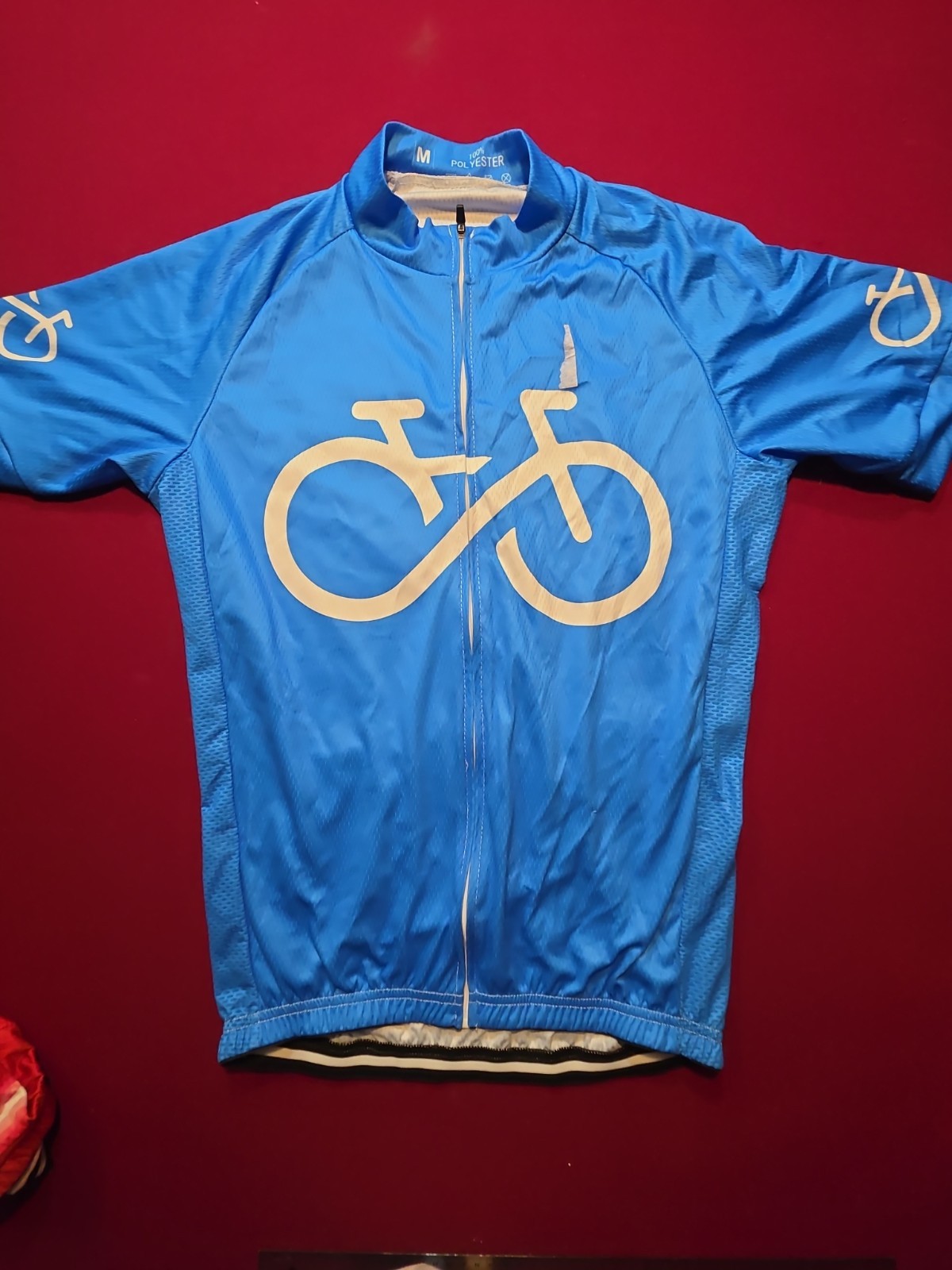 X5 Lot MEN’S FULL ZIP Bicycle Cycling MED Bike Jerseys Jersey SailSun BB Fiolla