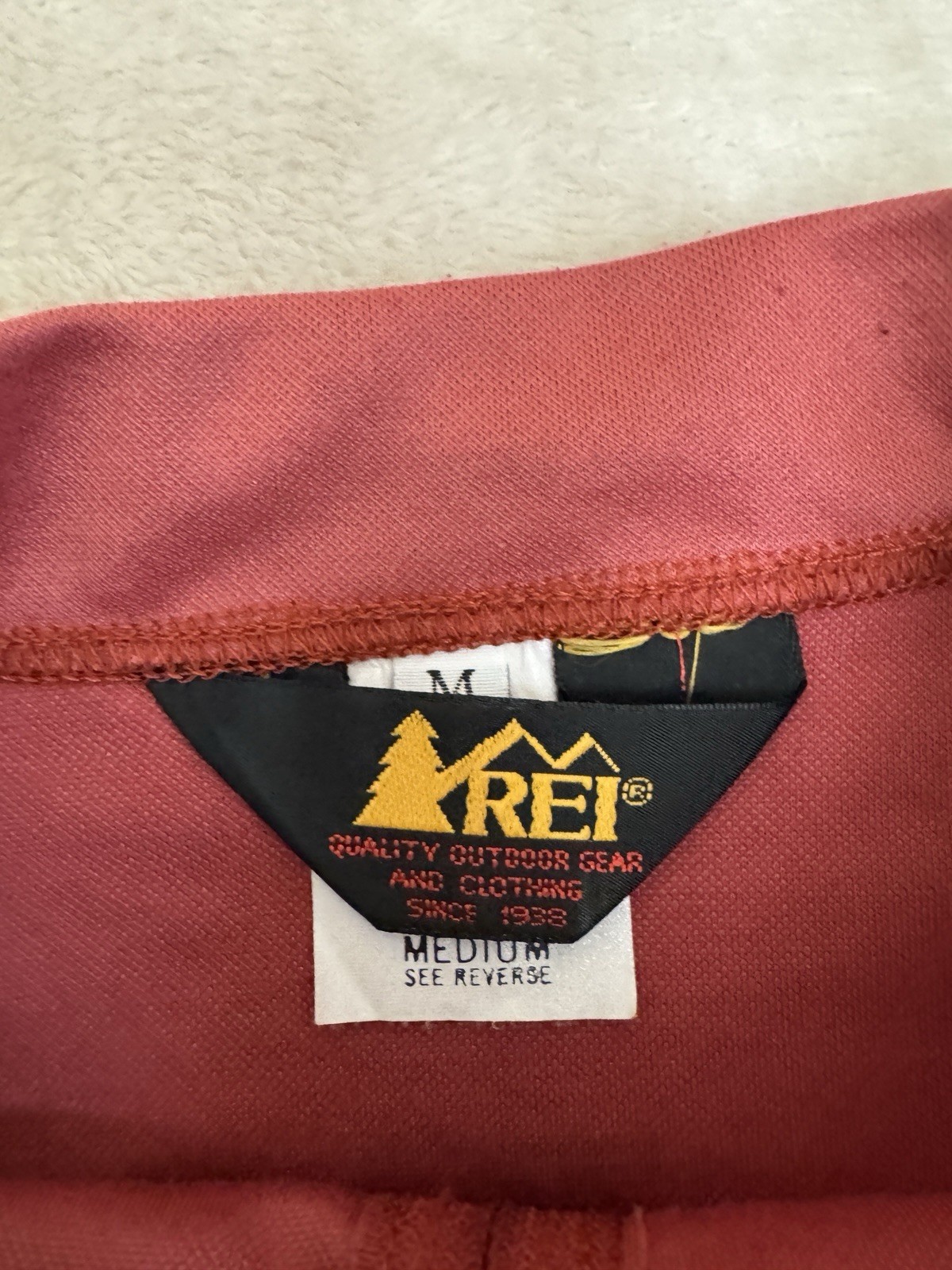 REI Mens Medium Cycle Cycling Jersey Short Sleeve 1/3 ZIP