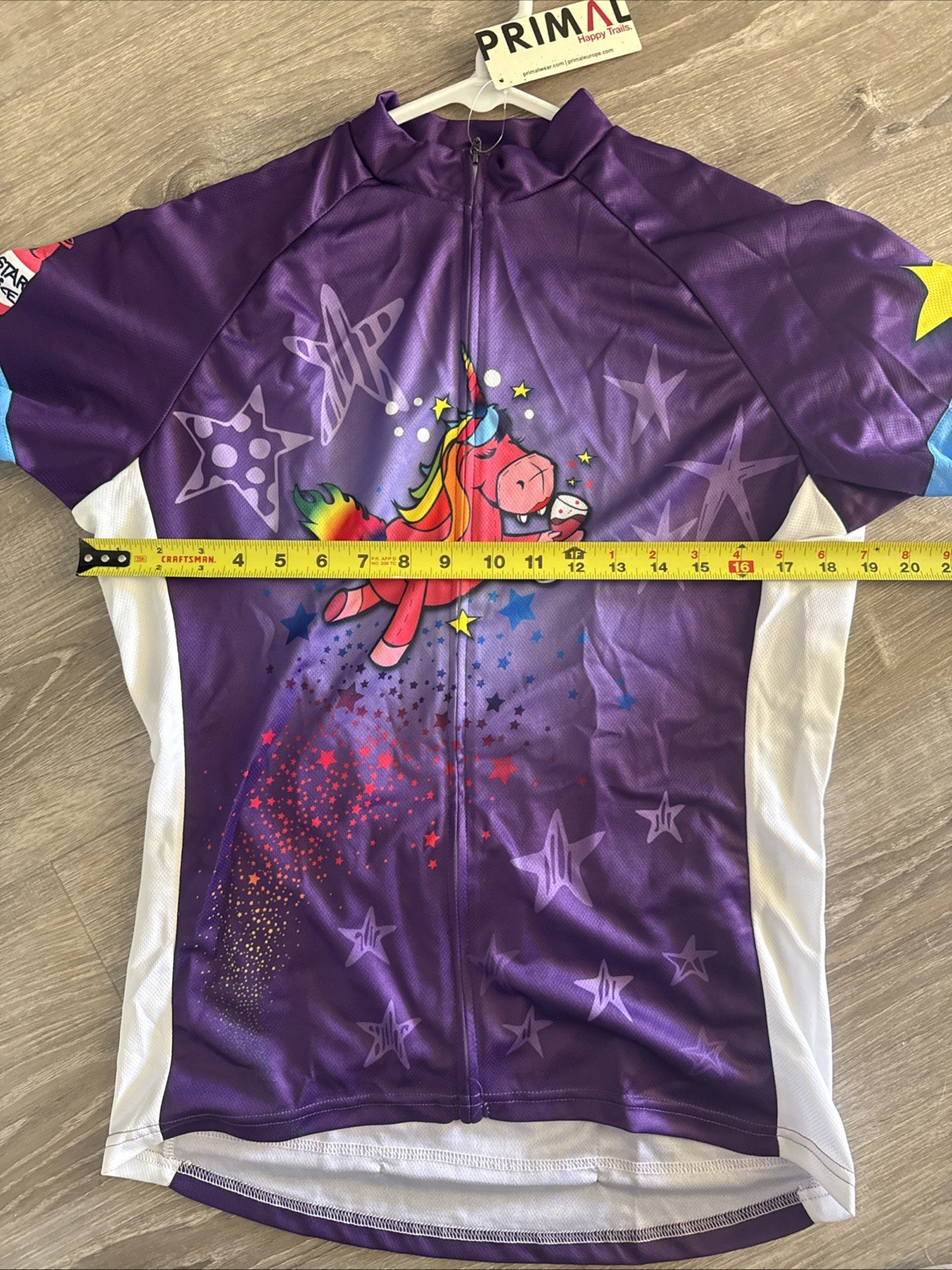 Primal Purple NWT Women’s XL Short Sleeve Sport Cut Jersey Unicorn