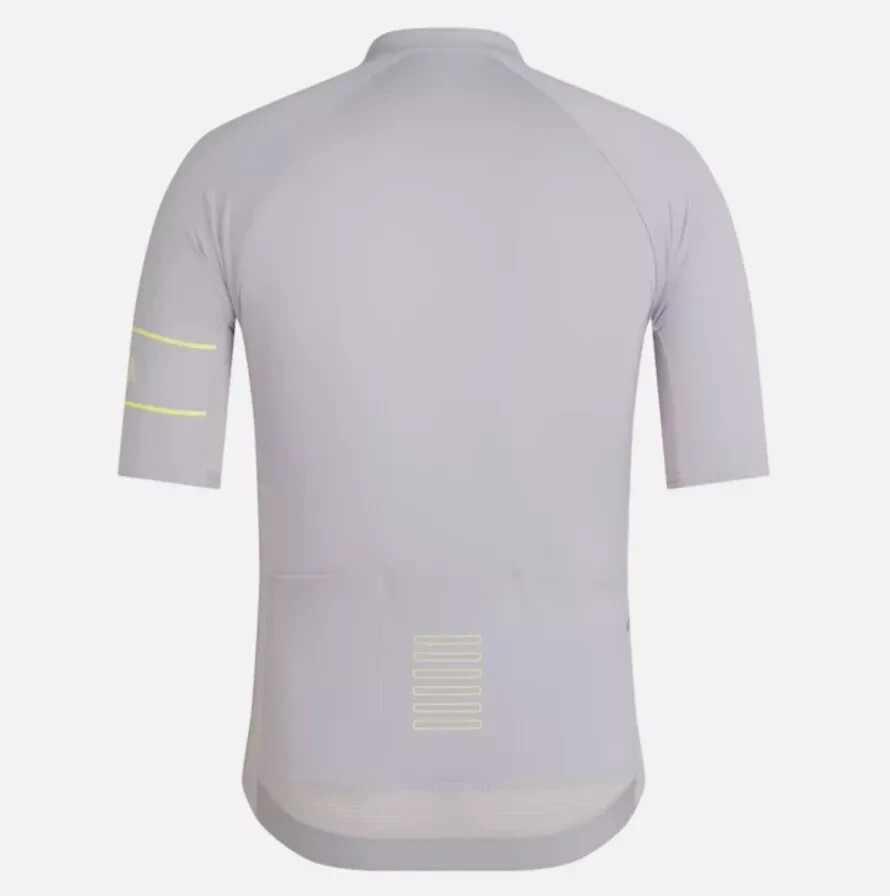 BNWT SILVER CHARTREUSE RAPHA PRO TEAM LIGHTWEIGHT SHORT SLEEVE CYCLING JERSEY MD