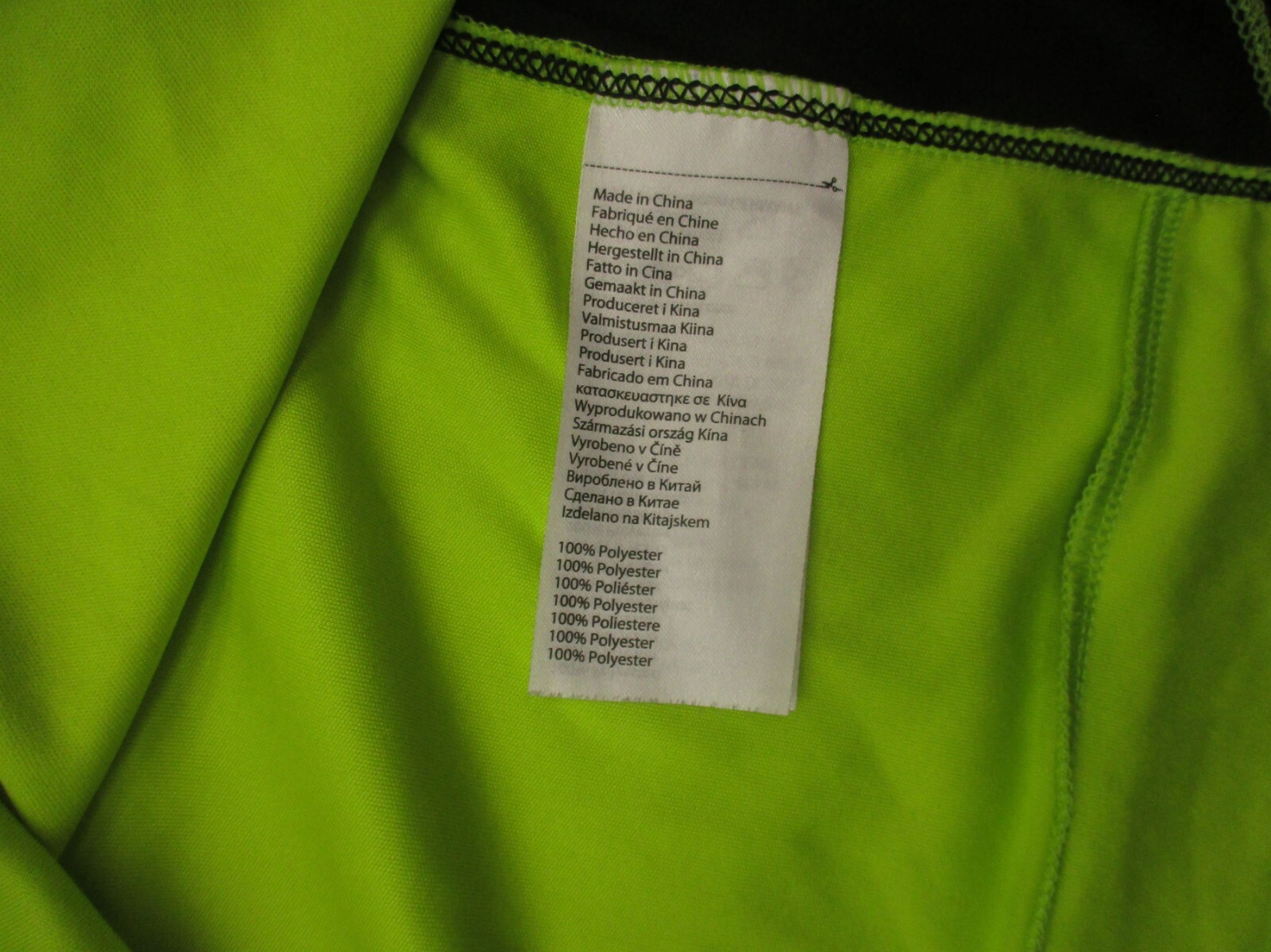 PEARL IZUMI Size L Womens Lime 1/2 Zip Stand Collar Pocket Cycling Pullover 369