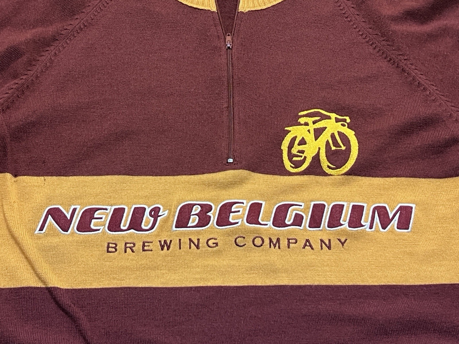 New Belgium Brewing Men’s 100% Merino Wool Long-Sleve Cycling Jersey – Large