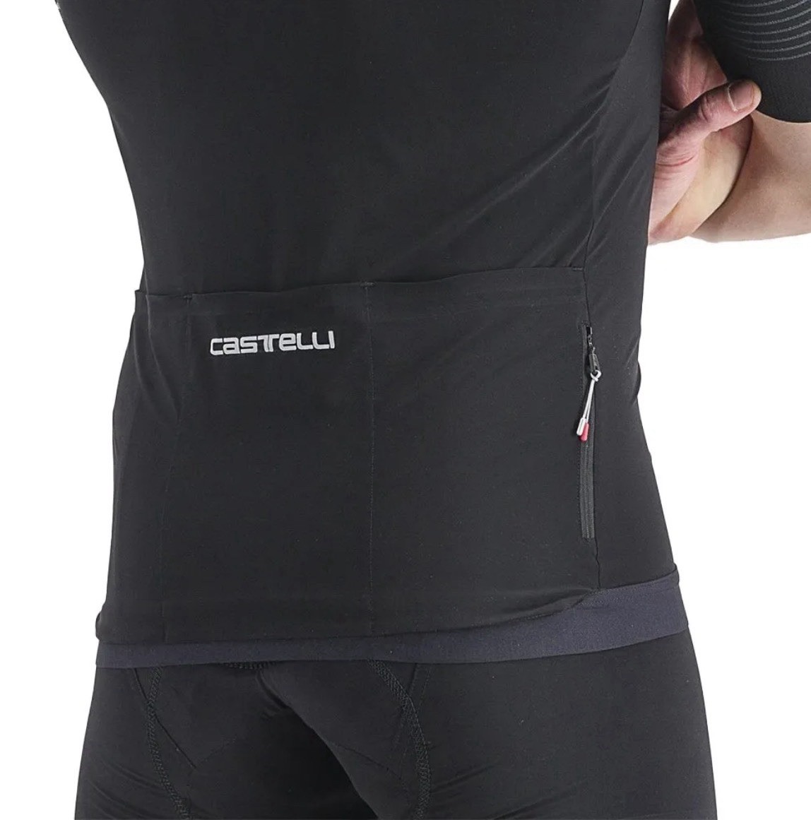 Castelli Premio Black Jersey Men’s L Black Short Sleeve Full Zip Cycling