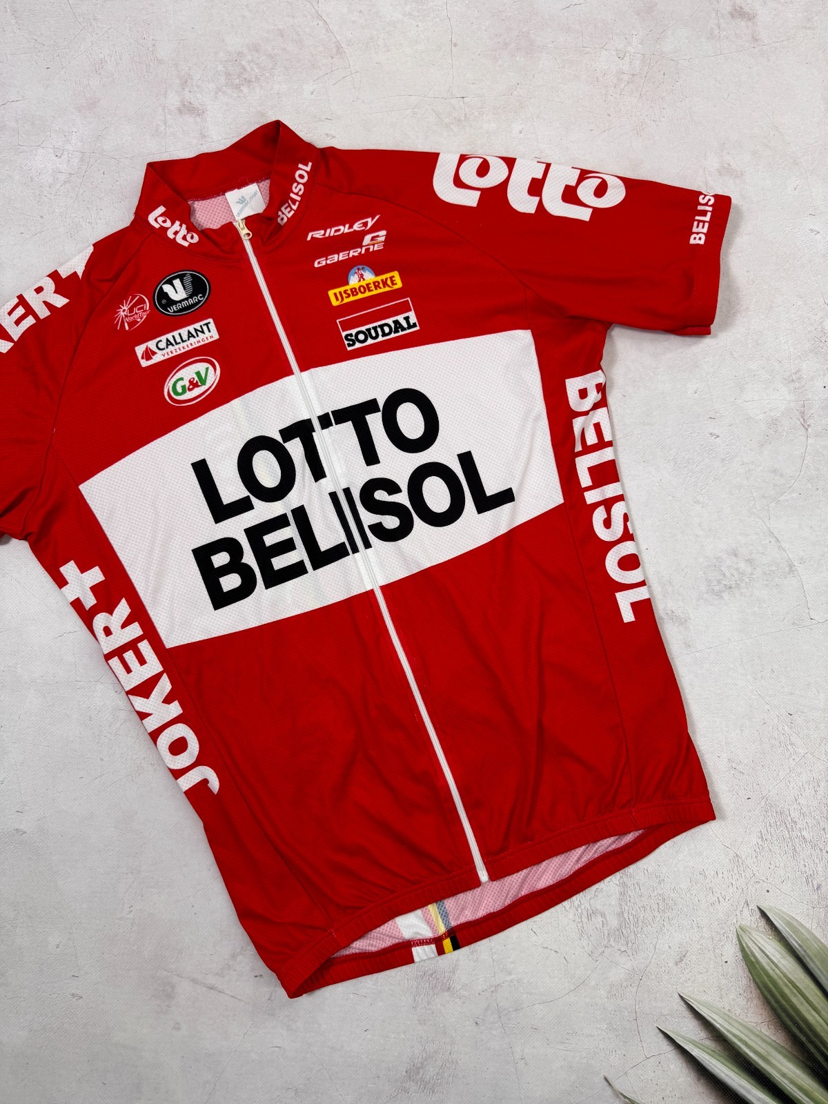 Vermarc Lotto Belisol Cycling Jersey Joker Soudal UCI World Tour size 5 / L