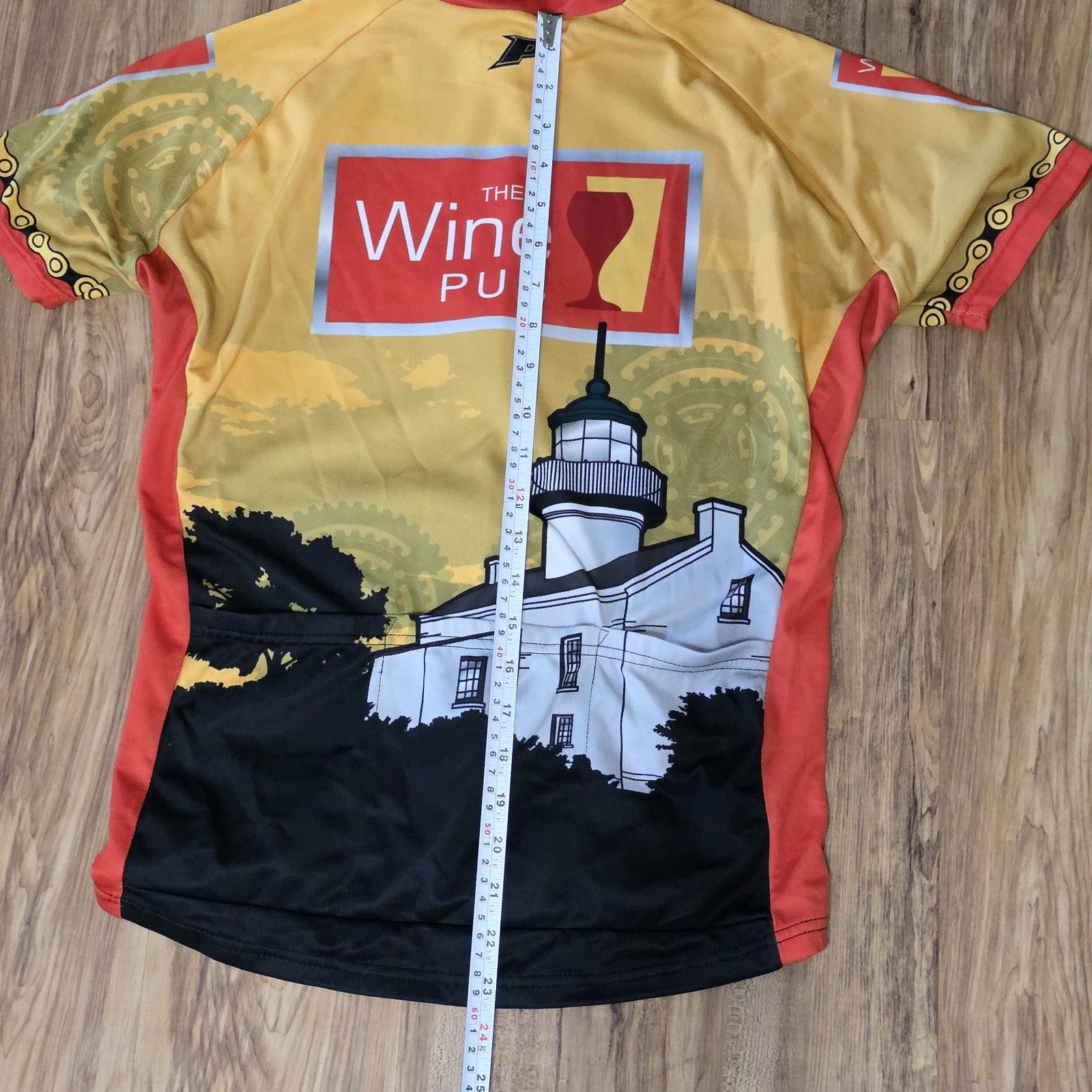 Primal The Wine Pub Cycling Jersey Women’s Medium Full Zip Short Sleeve Bike Shi