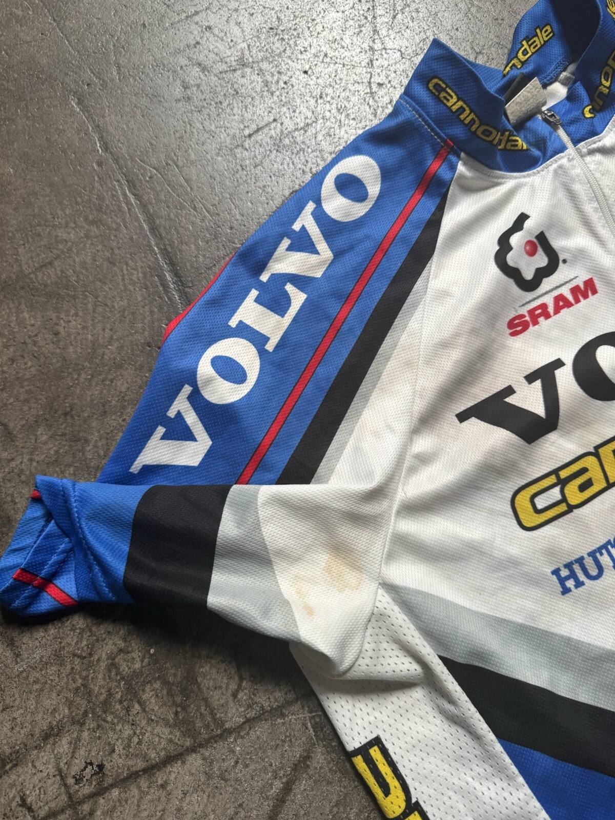 Vintage Cannondale Volvo Team 3/4 Zip Cycling Jersey Size L