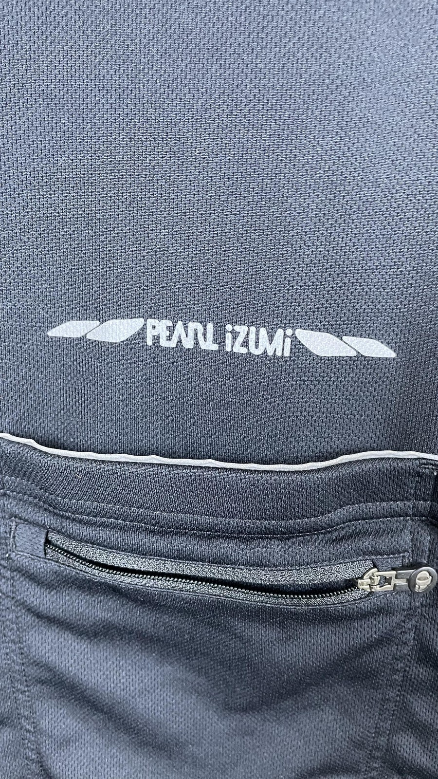 Pearl Izumi Thermal Cycling Jersey Mens Medium Black White Full Zip Bike Shirt
