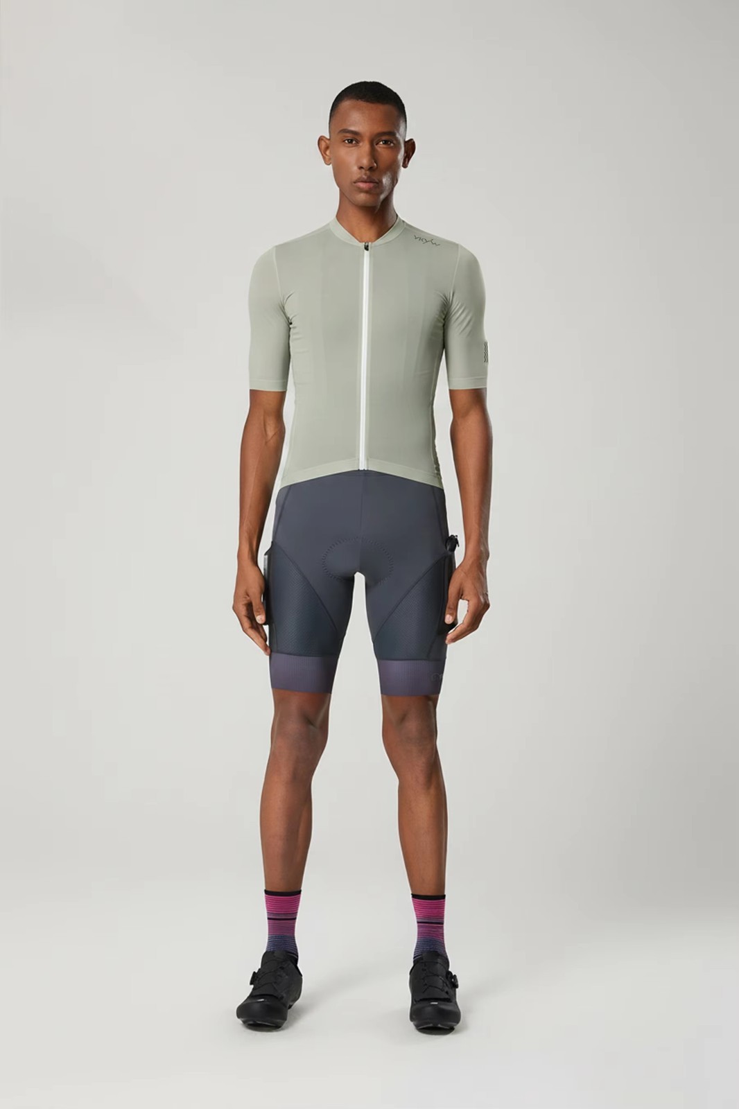 YKYW Men 2026 Summer Collarless Cycling Jersey Cool Touch Breathable Bike Shirt