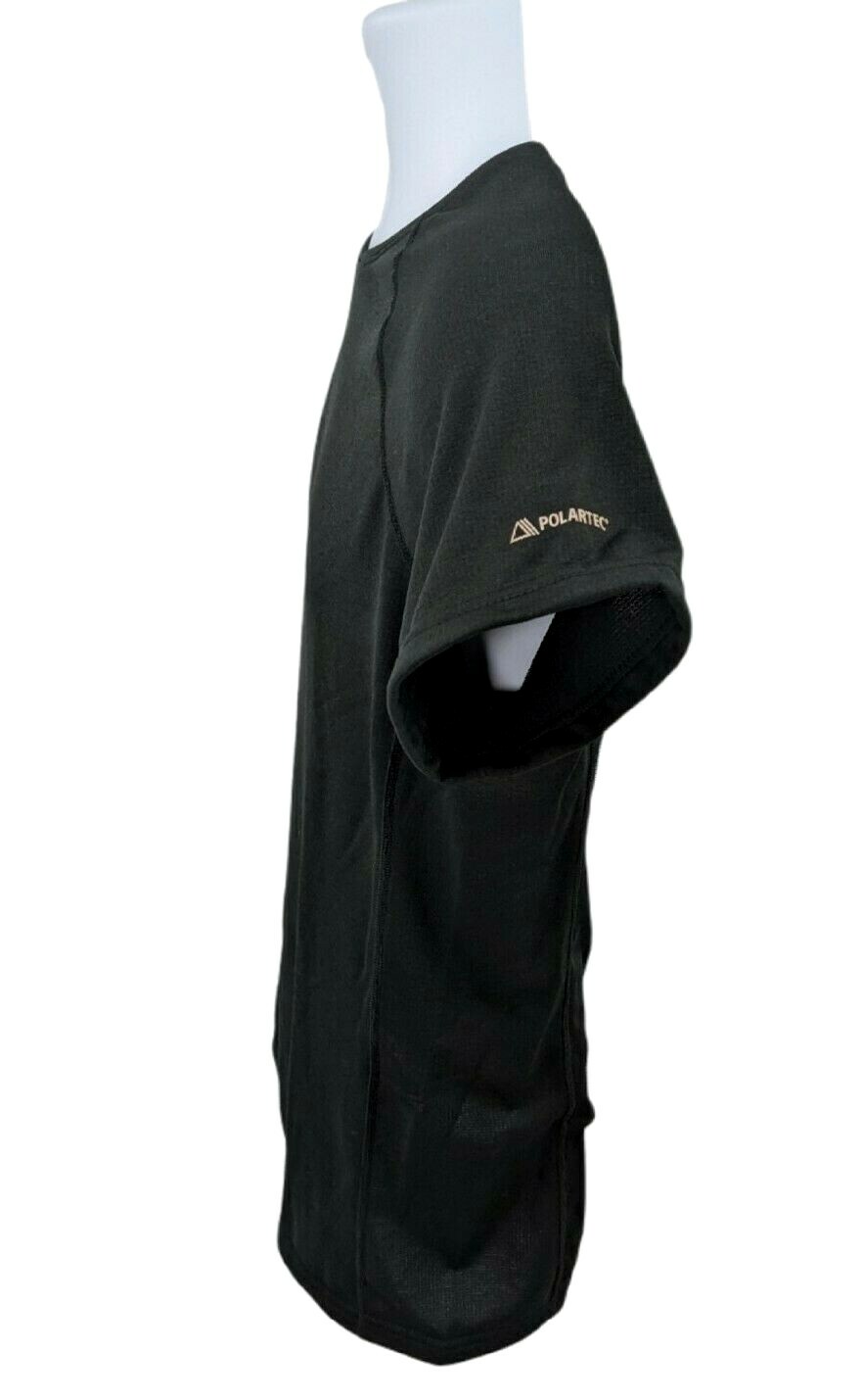 New Polartec C2 Black Base Layer Wool Short Sleeve Top Mens XL Performance