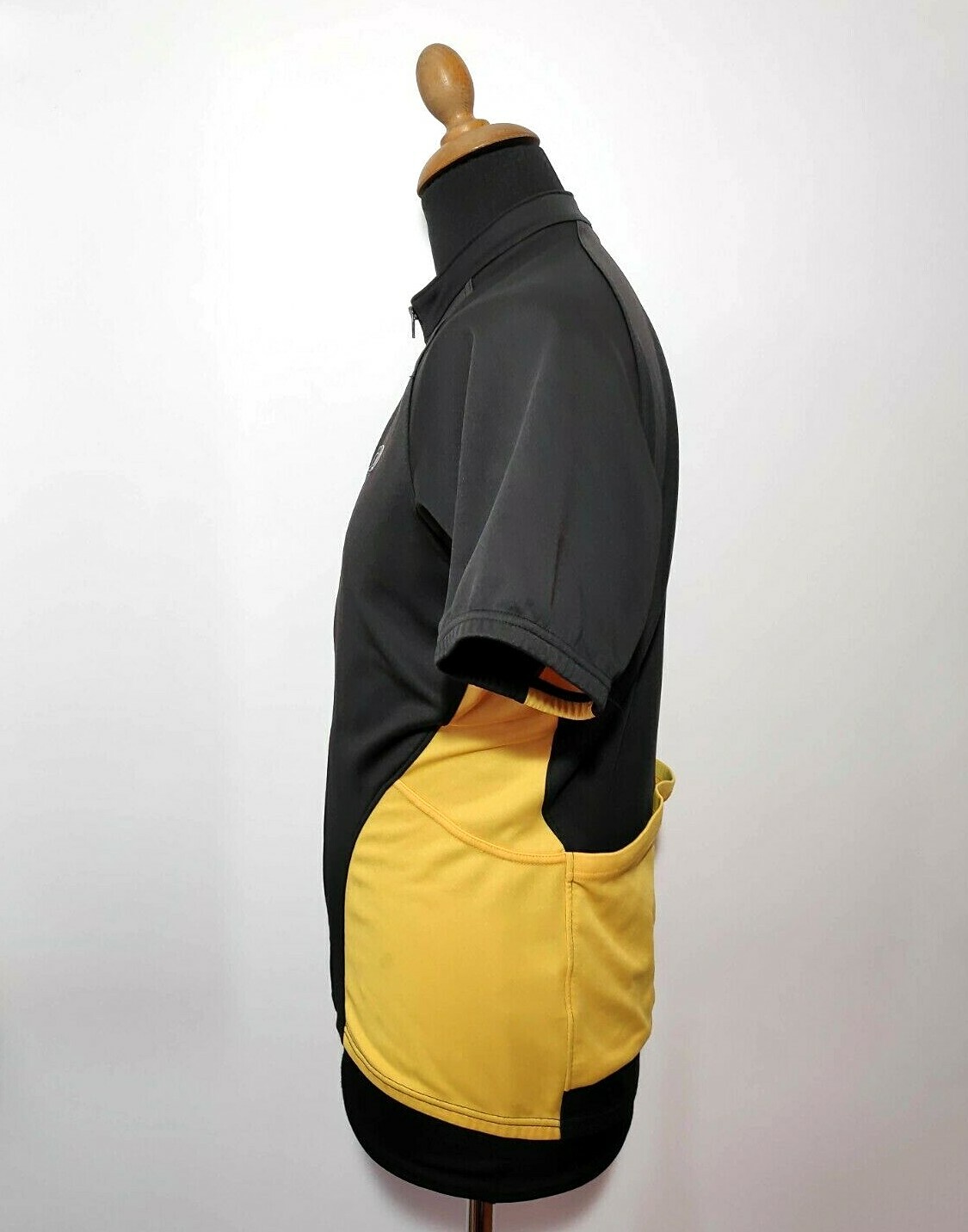 Pearl Izumi Cycling Jersey Sz. M Black Yellow Men’s Racing Full Zip Short Sleeve