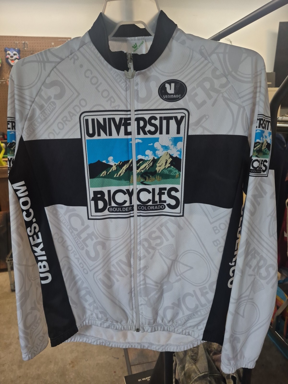 Vermarc Cycling LONG SLEEVE Full Zip Lined 3-Pocket JACKET XXL COLORADO