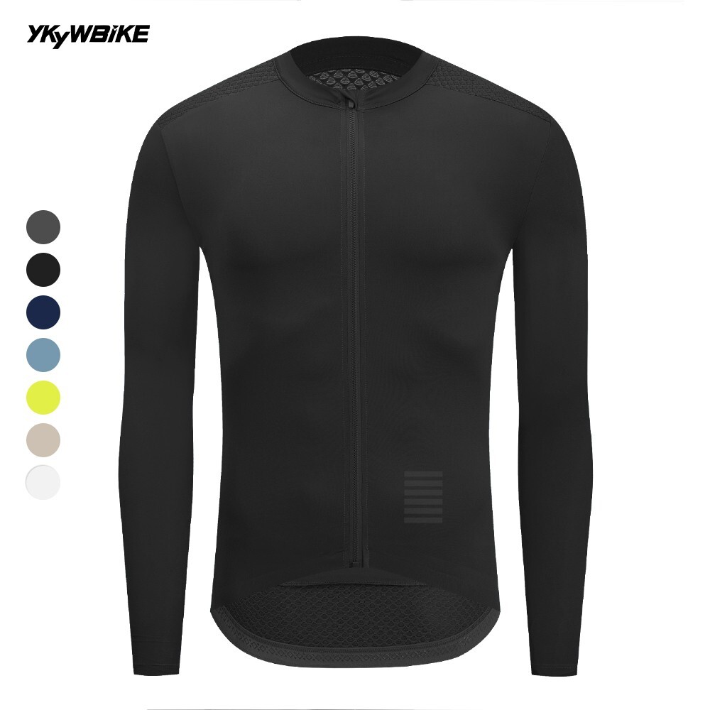Mens Cycling Jersey Long Sleeve Pro Road Bike Long Shirt Bicycle Breathable Tops