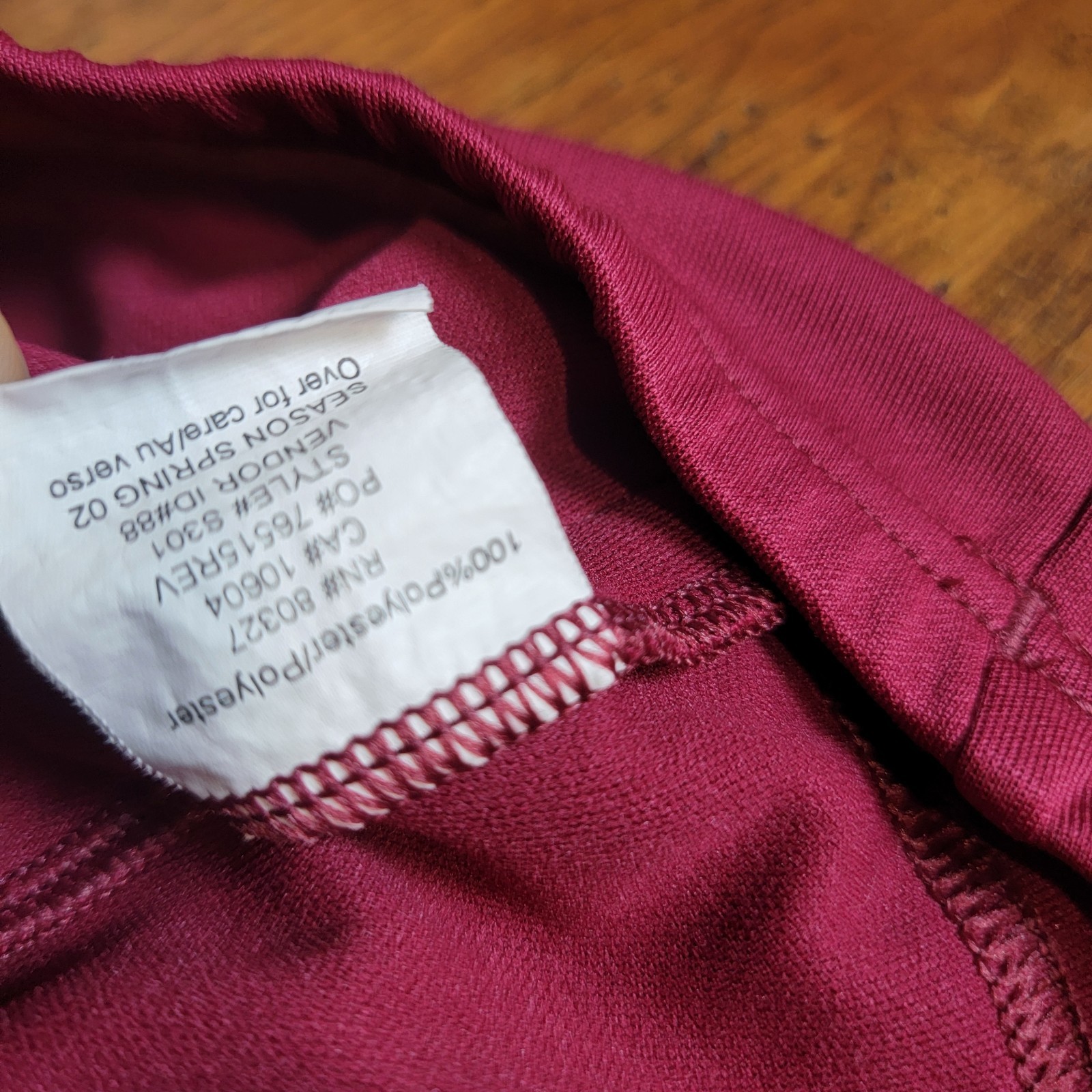 Pearl Izumi Womens Small? Cycling Jersey 17.5″ P2P 9/10 Maroon