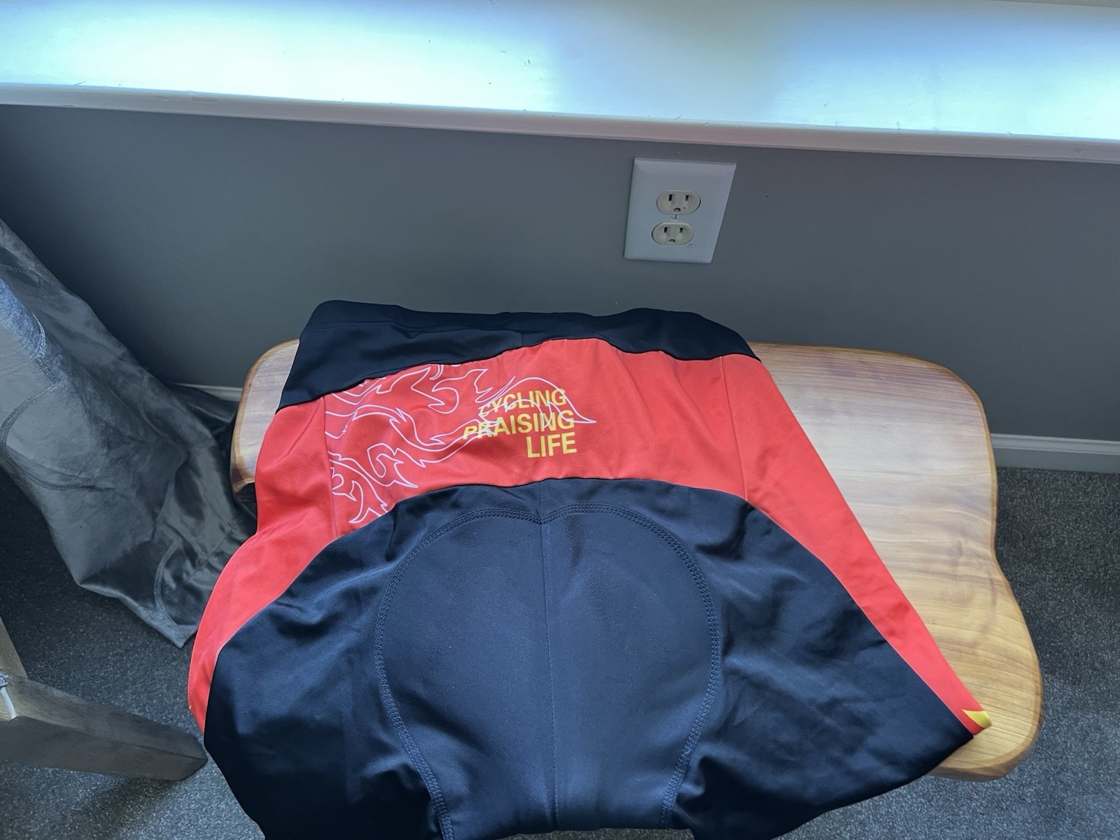 Men’s Cycling Kit XL Red, Black And Yellow, Long Sleeve Top, Full Length Pants