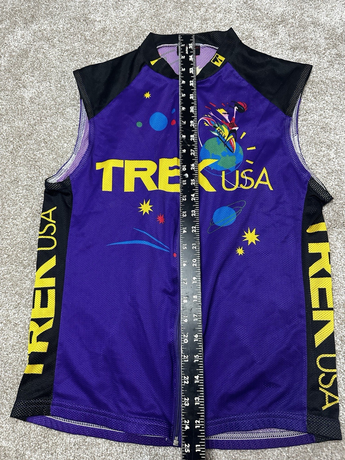 Trek Rocket Boy Cycling Jersey Mens Large 1997 Made In USA Vintage 90s OCLV