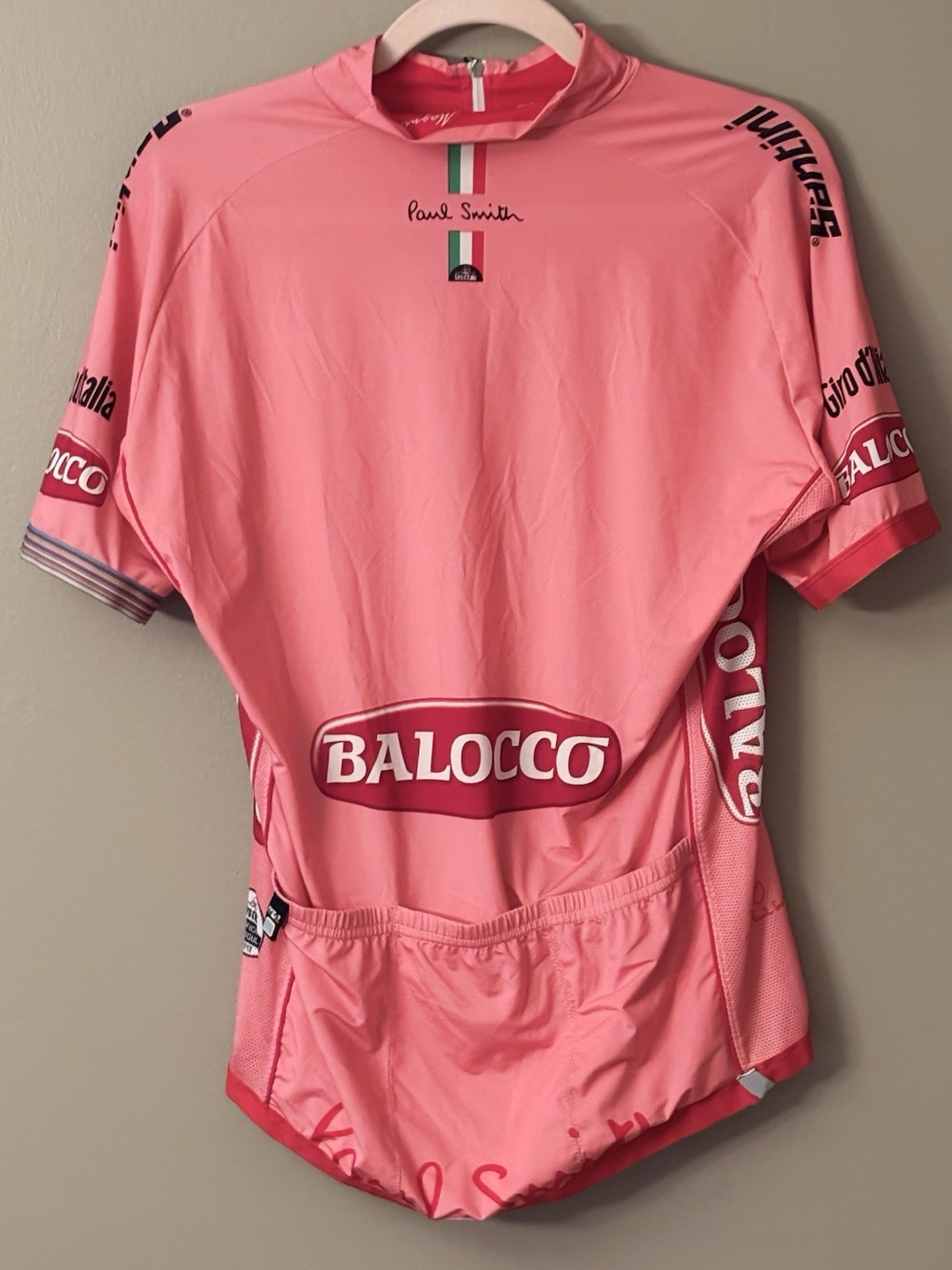 SMS Santini ITALY Cycling Jersey XL Pink 1/4 Zip Neck Racing Pockets Smith 2013