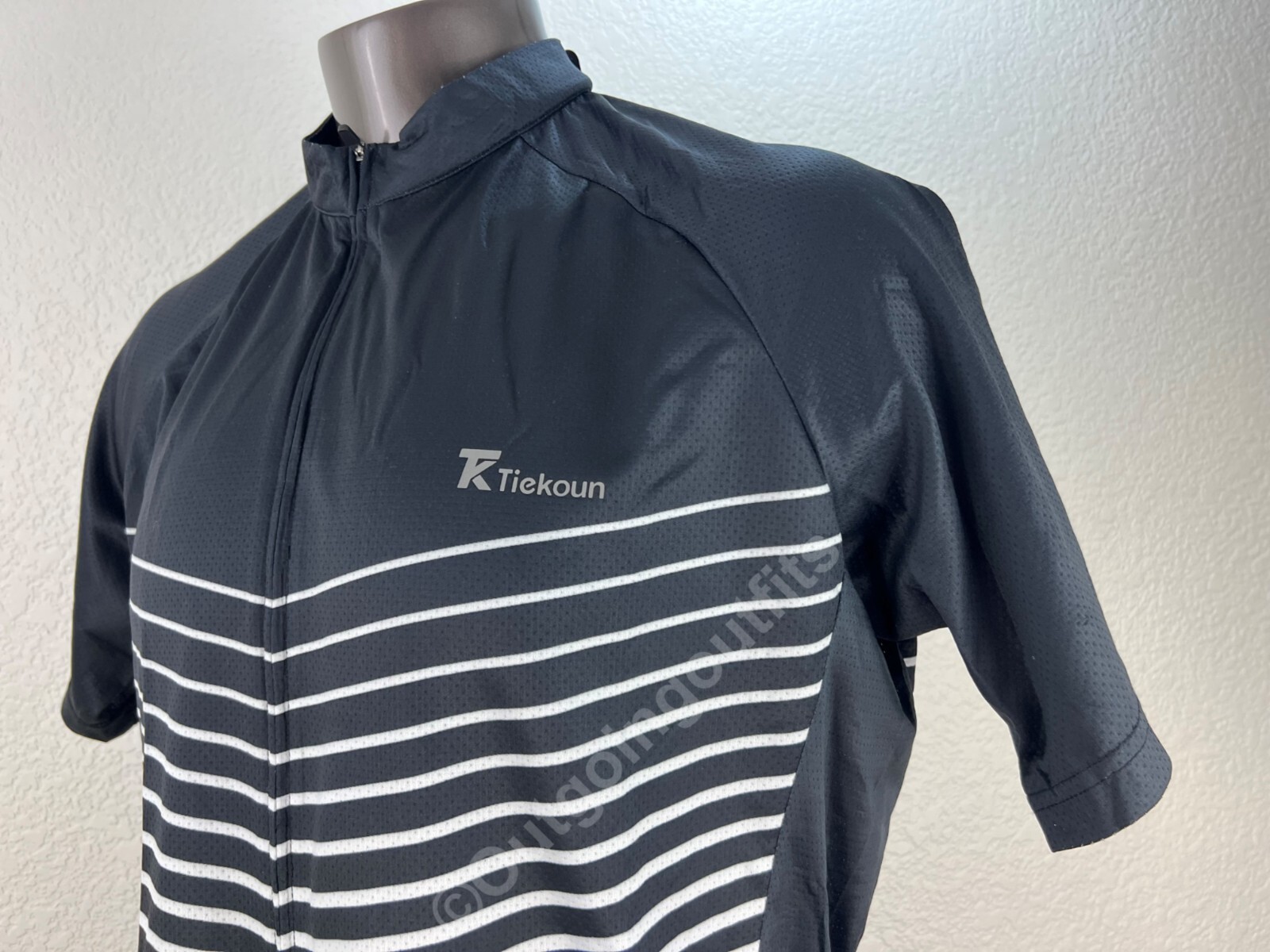 NEW Tiekoun Cycling Men’s Short Sleeve Full Zip Front Jersey Size XXXL