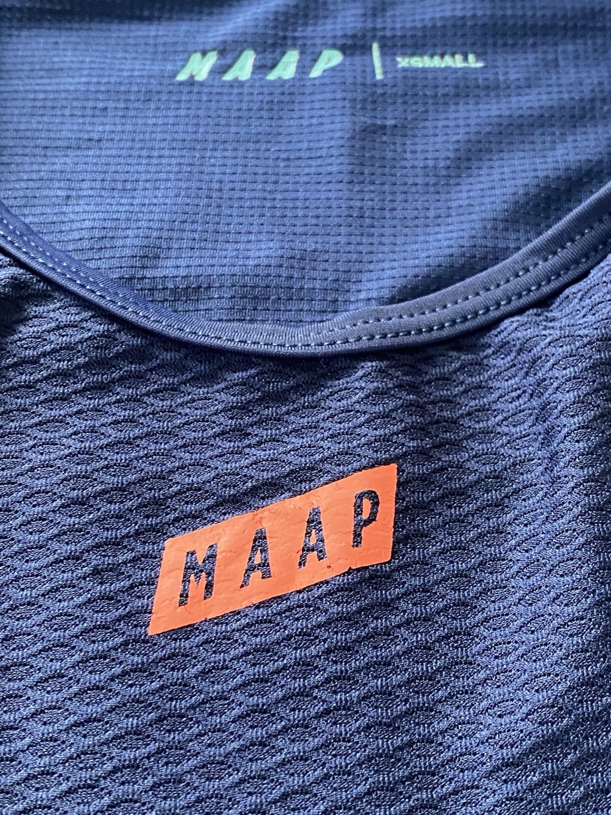MAAP Team Base Layer-Men XS-Navy-Lightweight Moisture-Wicking Cycling Shirt