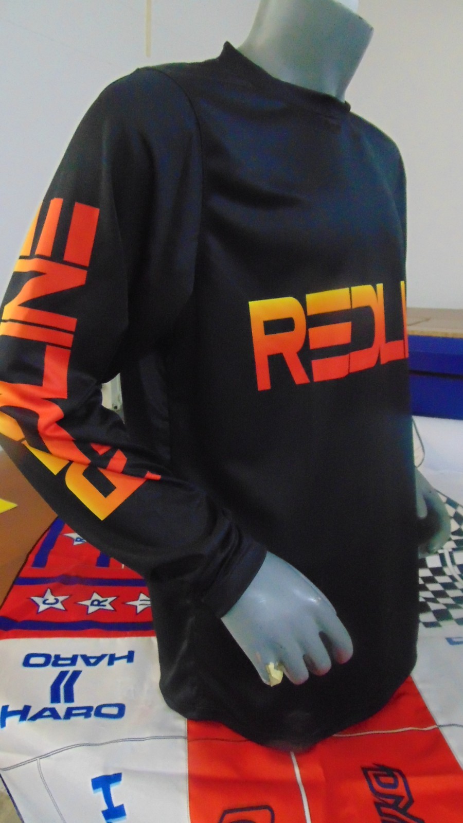 OLD SCHOOL BMX BIKE JERSEY CLASSIC 600A 500A PL2 BIKE SHIRT BMX VINTAGE L BLACK