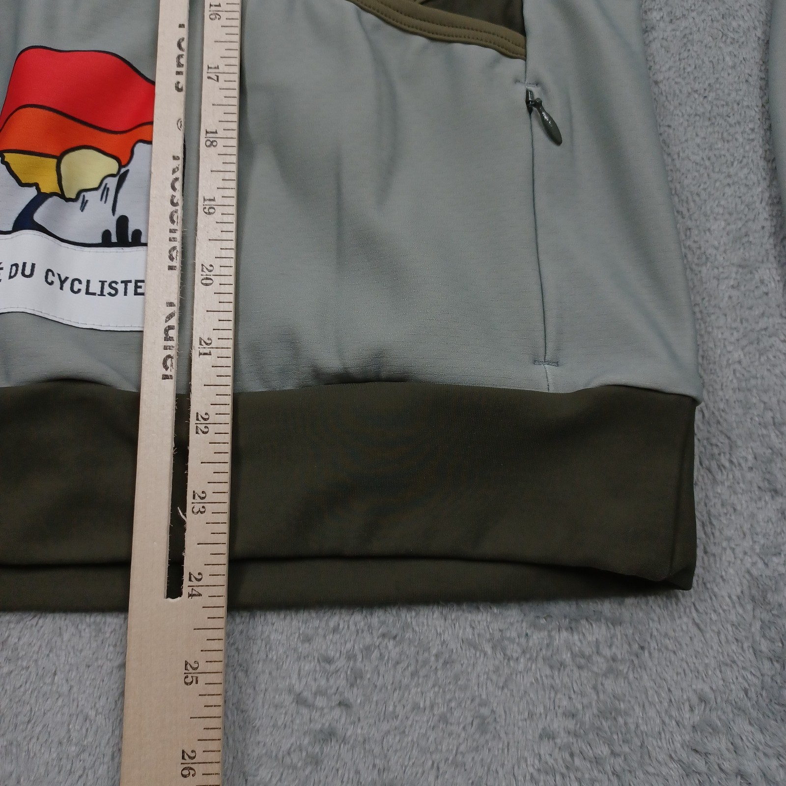 Cafe Du Cycliste Top Womens Large Atelier Lydle Pockets Pullover Long Sleeve