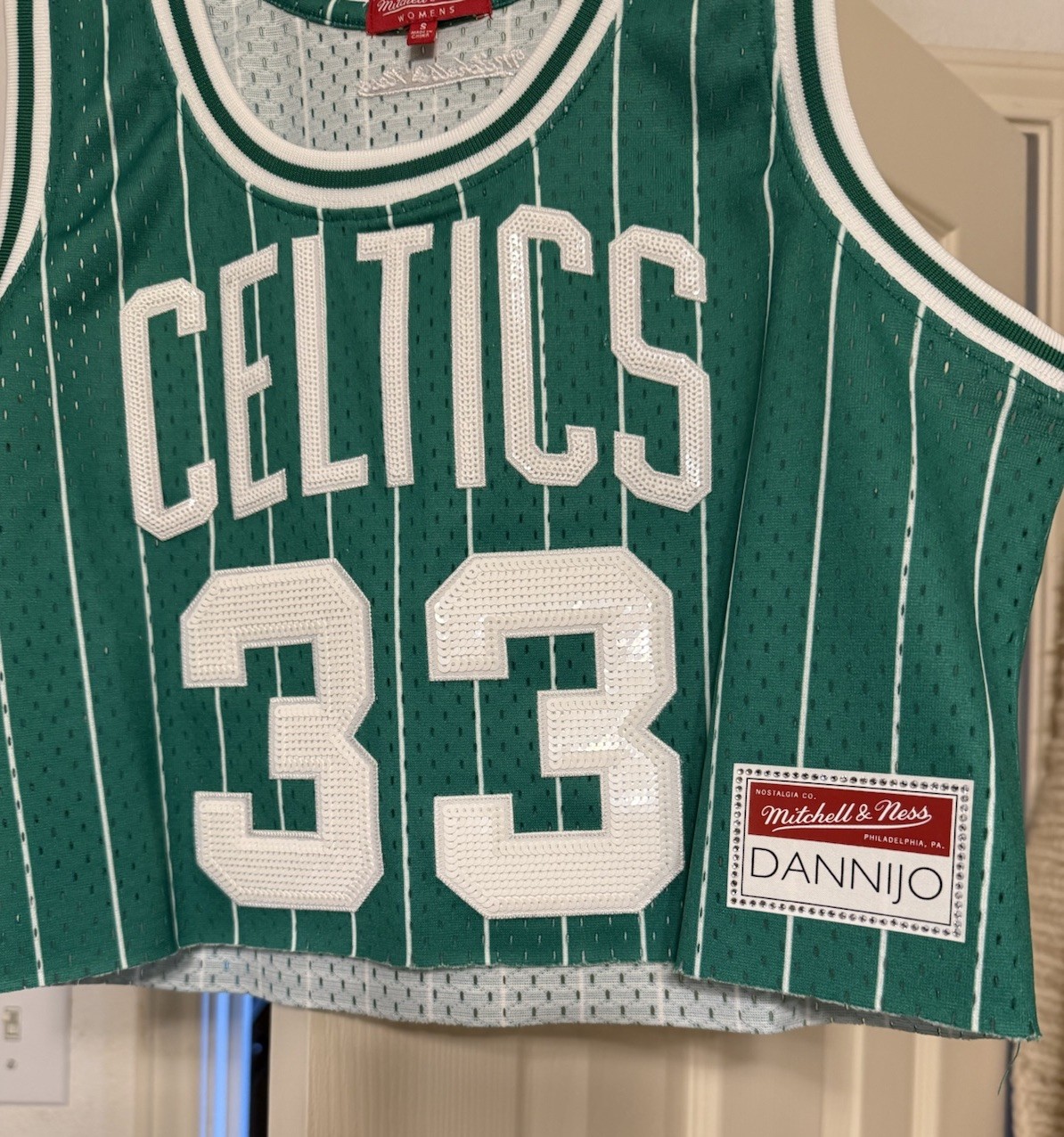 Mitchell & Ness Boston Celtics Larry Bird Cropped Jersey