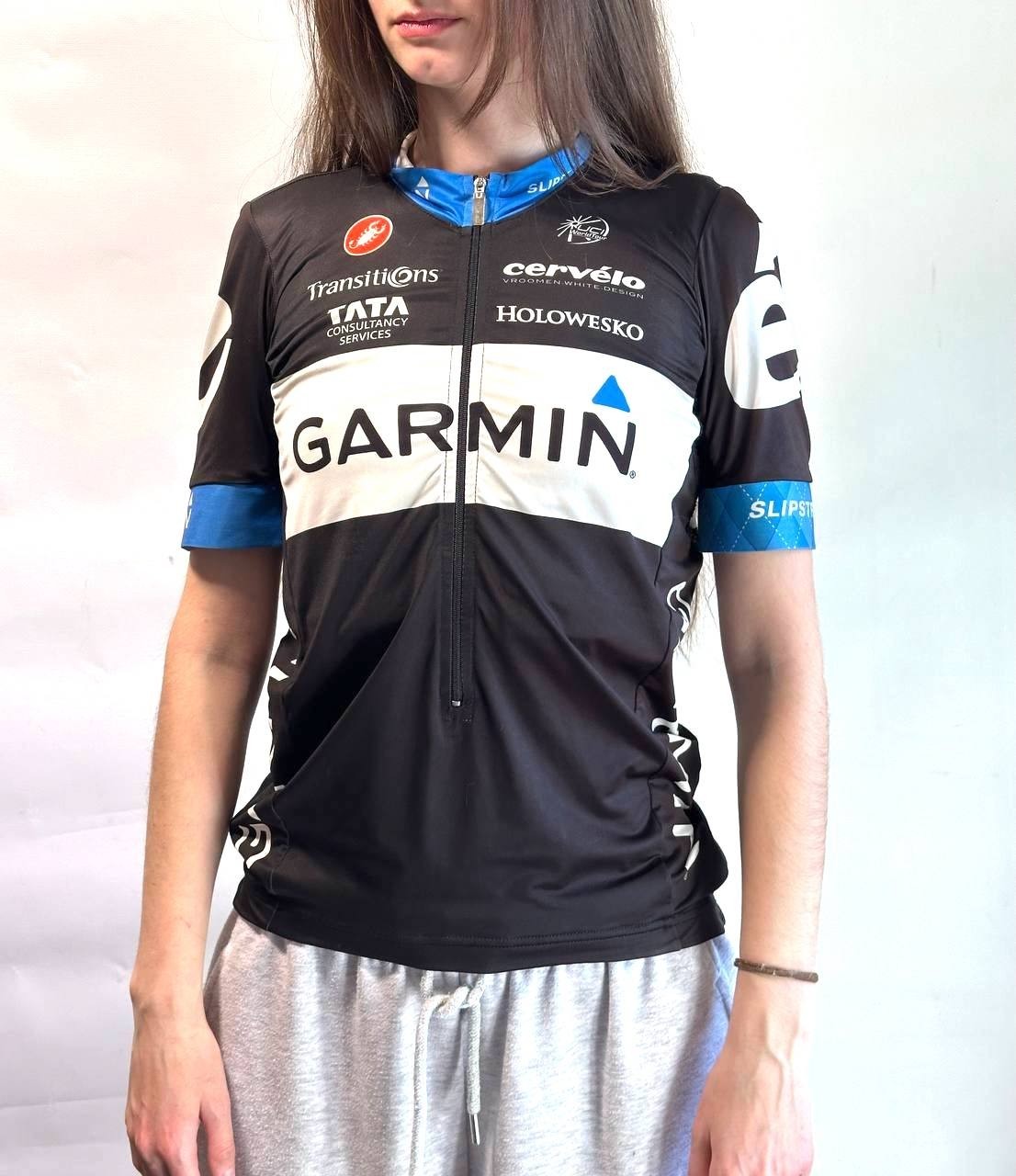 Vtg Castelli Garmin -Cervelo Team Cycling Jersey – Women Size L -2011 UCI World