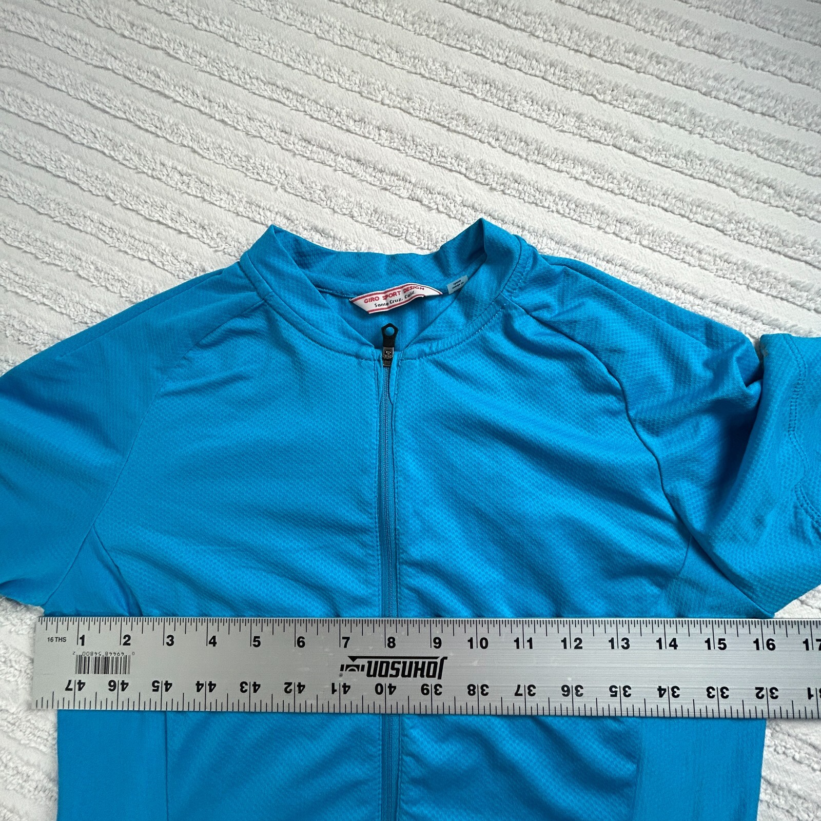 Giro Sport Design Women’s Full Zip Short Sleeve Cycling Jersey Size Small Blue