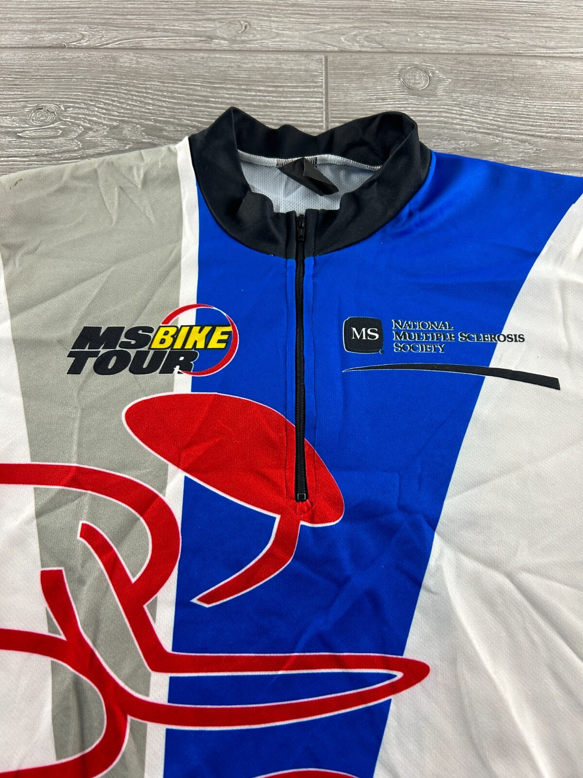 PYRO Apparel-Multi Color Short sleeve 1/4 Zip Cycling Race Jersey Large