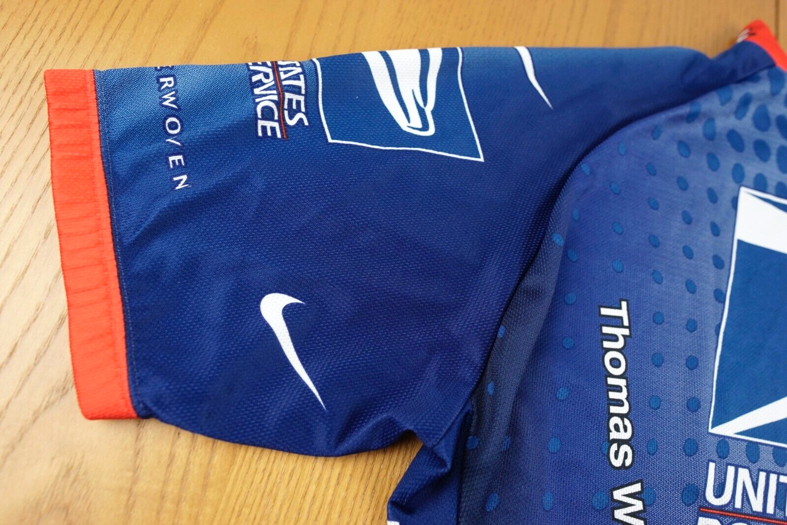 USPS Cycling Team Vintage Nike Quarter Zip Bike Jersey Mens Large Blue Trek 90s