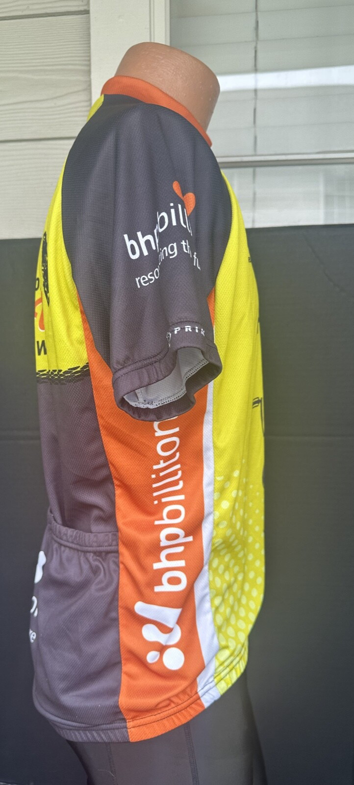 Primal Mens Large Short Sleeve Cycling Jersery “One Mile at a Time ” MS 150 2015