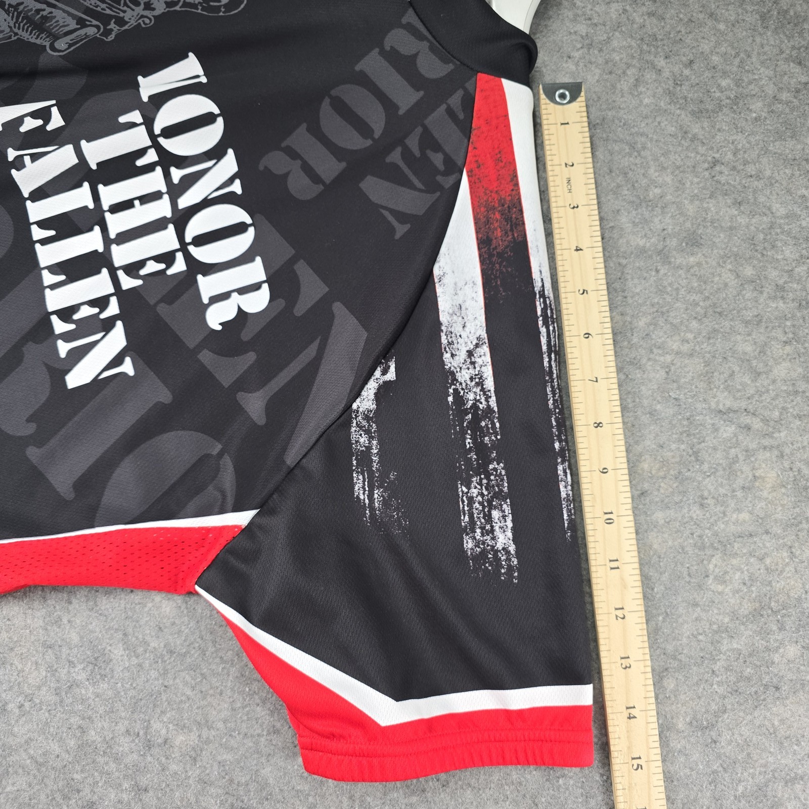 Sportswear 83 Men’s XXL Cycling Jersey Honor The Fallen USA Flag Full Zip Bike