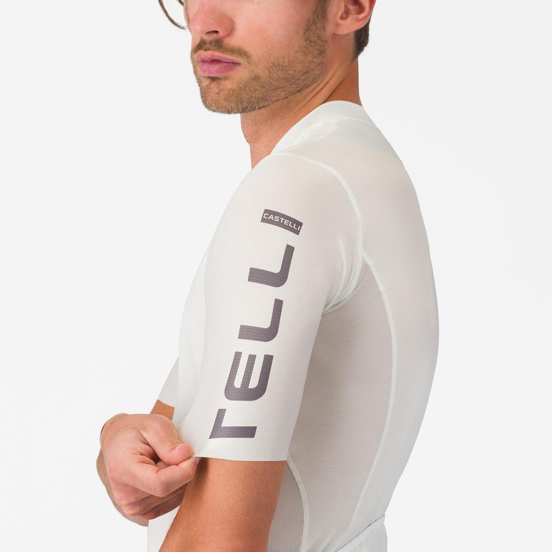 CASTELLI ENTRATA APEX MEN CYCLING JERSEY WHITE – SUMMER ROAD BIKE SHIRT TOP
