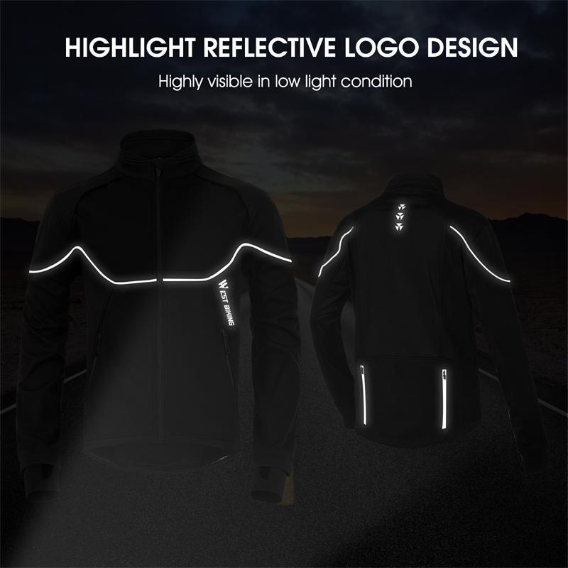 WEST BIKING Winter Cycling Suit Thermal Fleece Windproof Jacket Coat and Pants