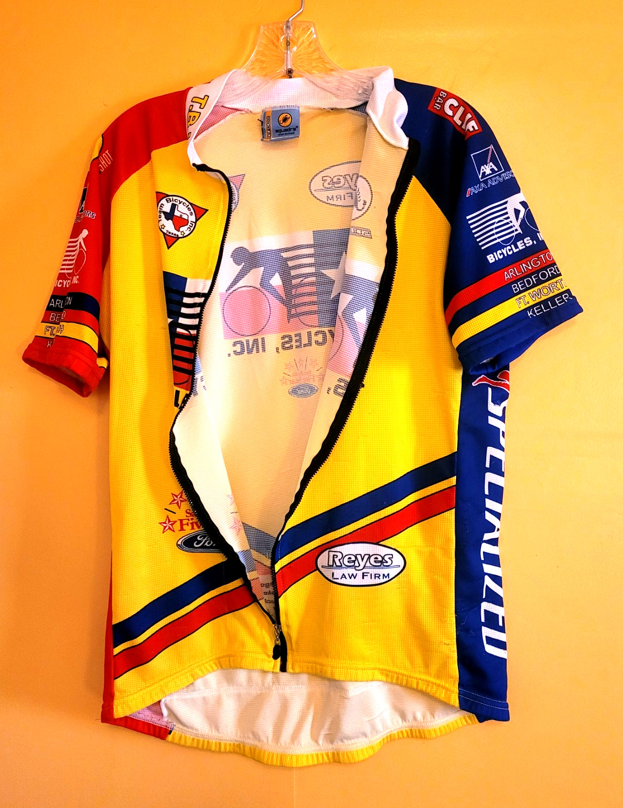 Bicycles Inc Texas Cycling Jersey Full Zip XL Rear Pockets Free Shipping