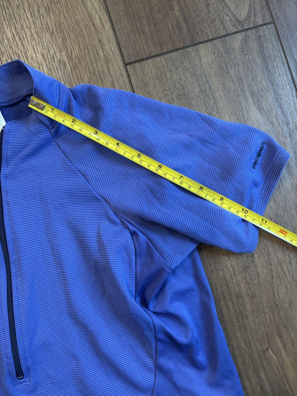 Vintage Patagonia Cycling Shirt Jersey women small Blue 1/2 Zip Polyester