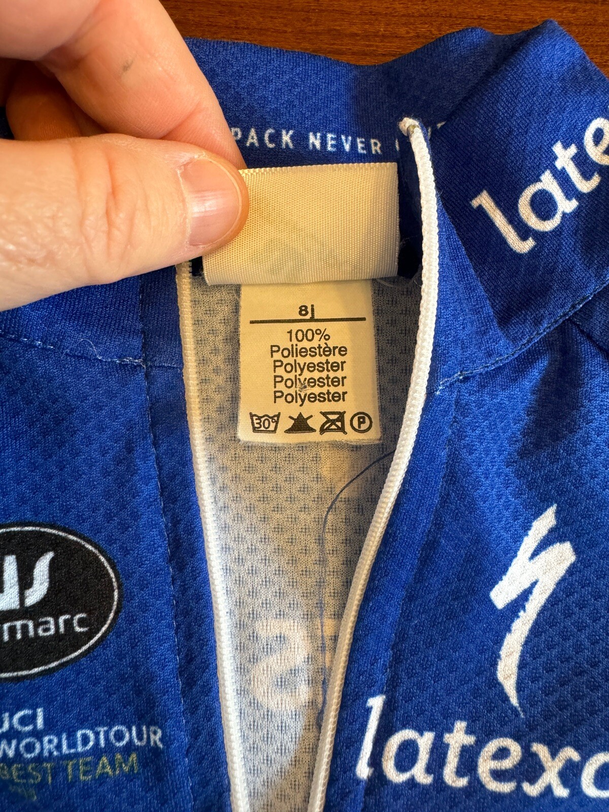 RARE Deceuninck Quick Step Cycling Youth Jersey Size 8J PLUS Bonus Cycling Hat!