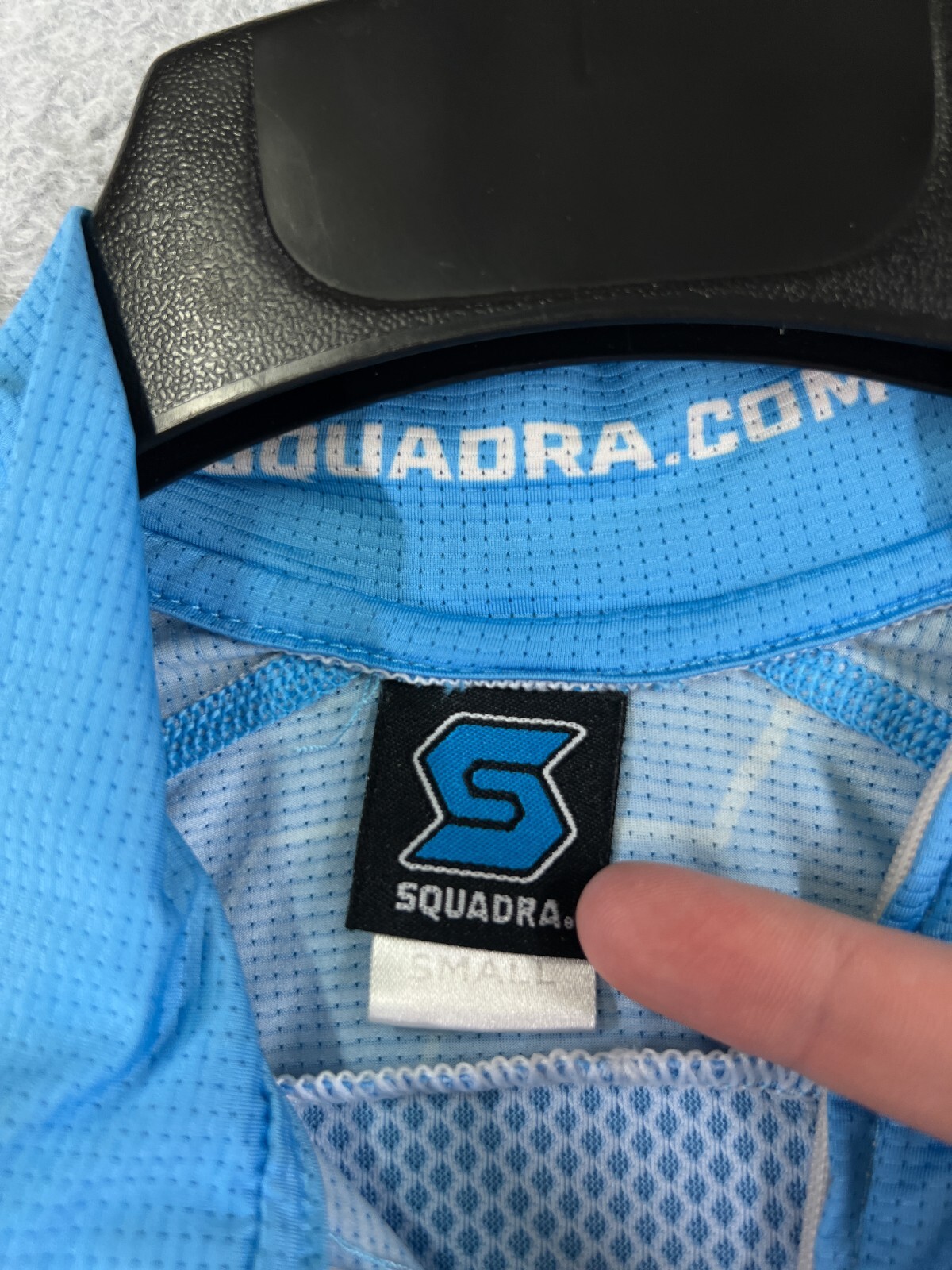 Squadra Jersey Womens Blue Full Zip Pro Issue Aquilo 100% Polyester Pockets READ